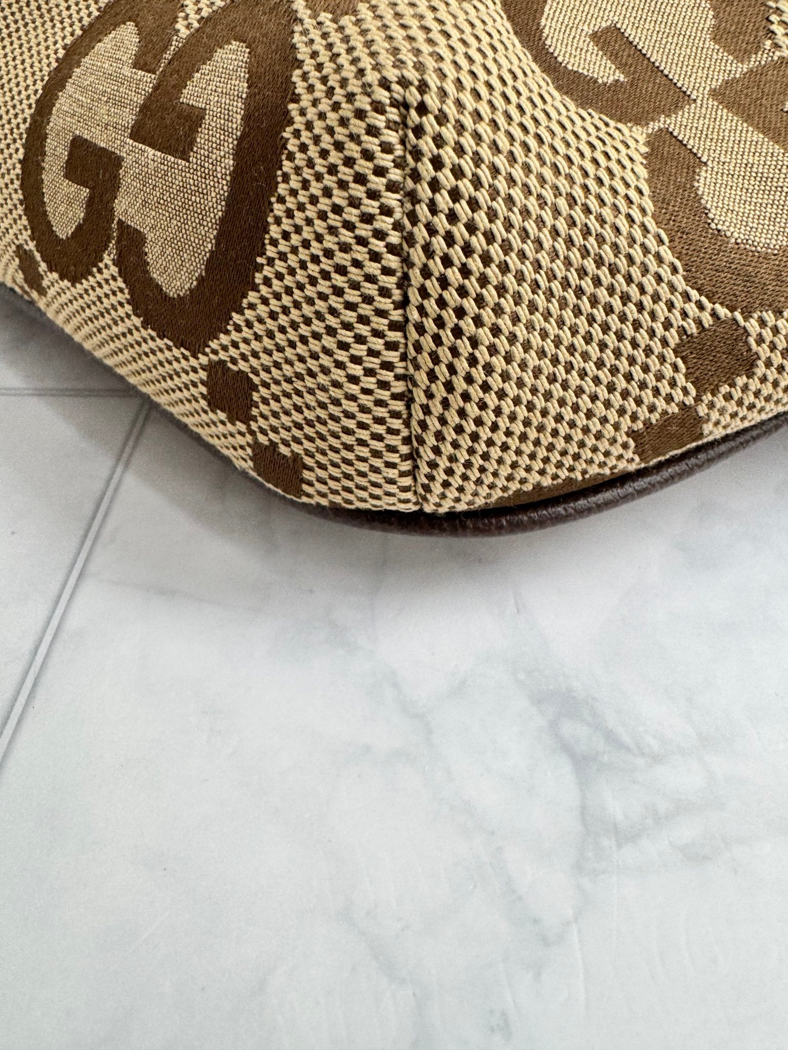 Gucci Jumbo GG Canvas Web Belt Bag