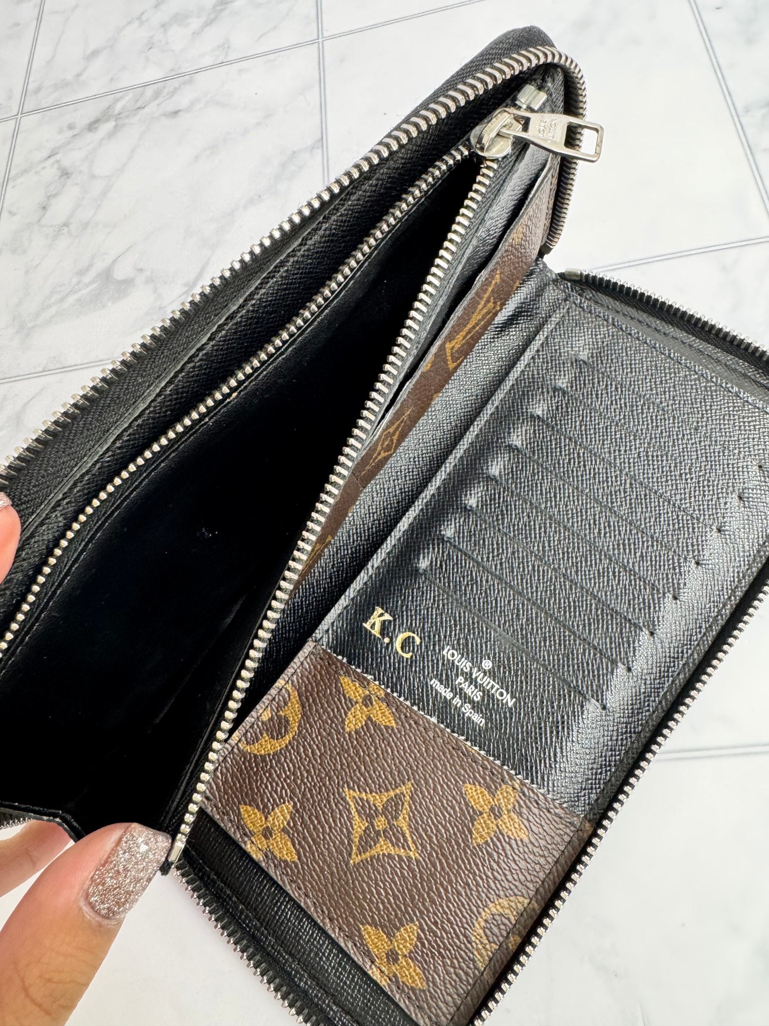 Louis Vuitton Monogram Macassar Long Zippy Wallet
