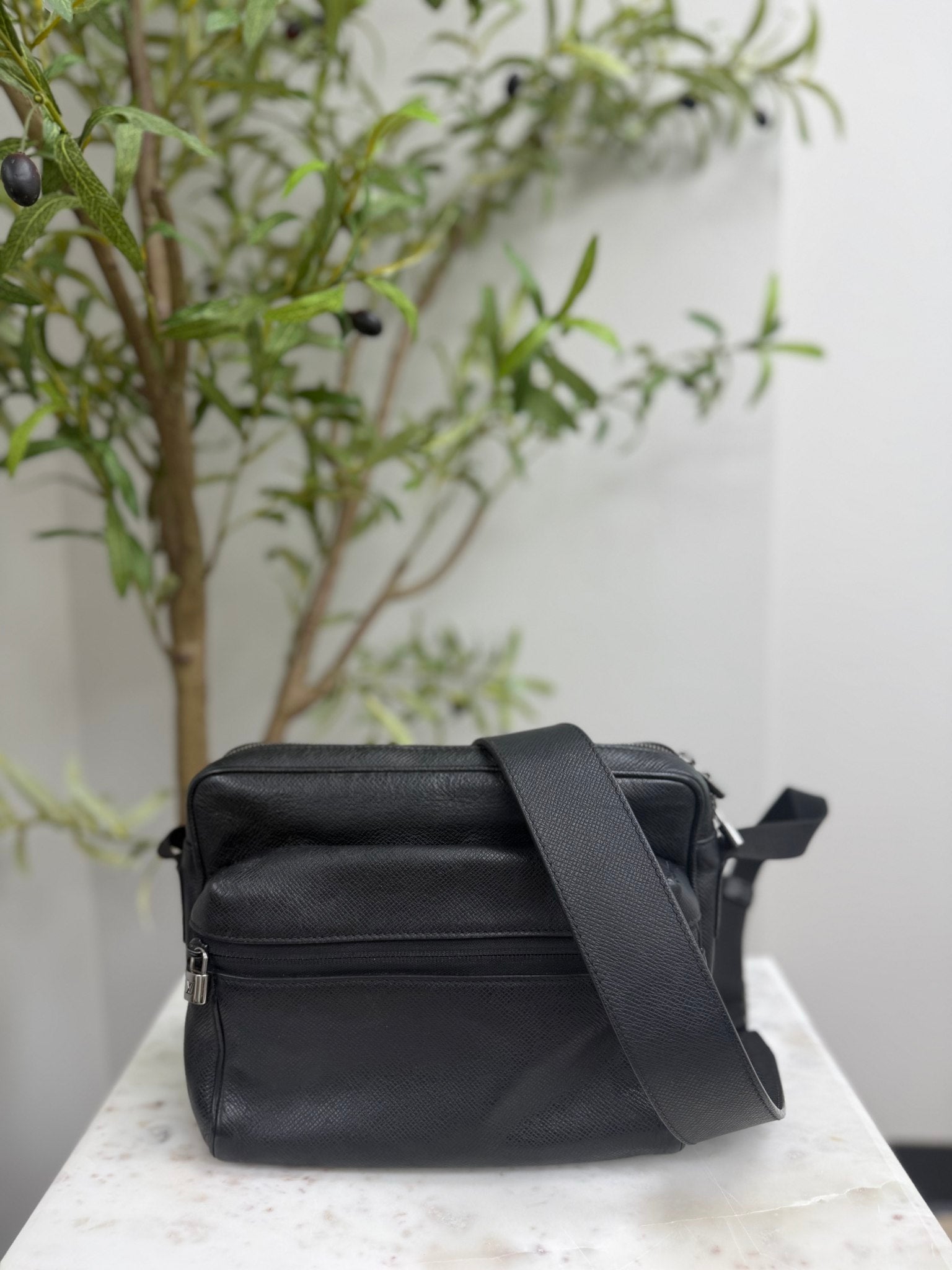 Louis Vuitton Black Taiga Leather Crossbody