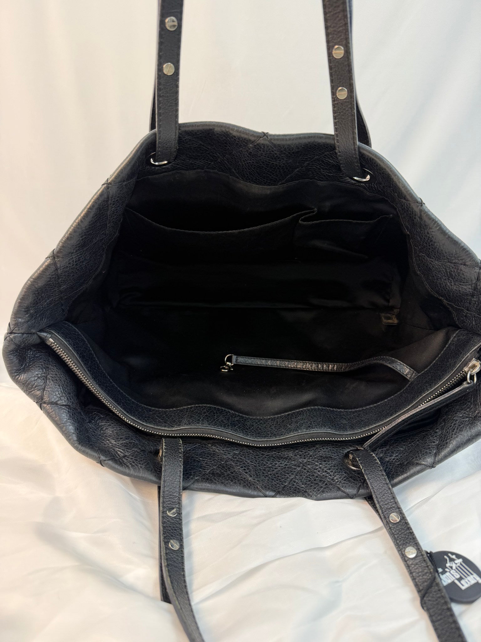 Chanel Black Calfskin On The Road Tote Bag