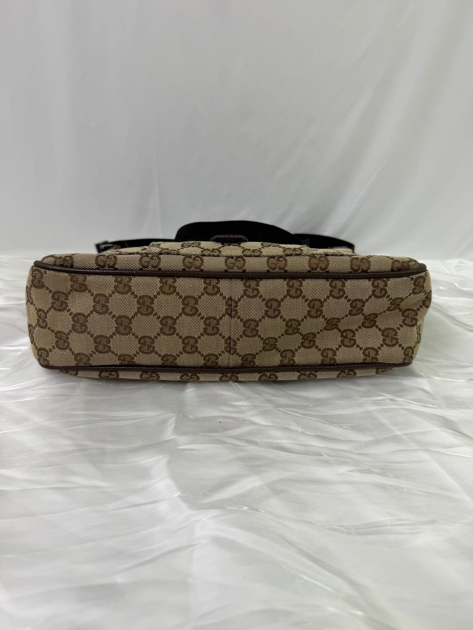 Gucci Brown Canvas GG Print Shoulder Bag