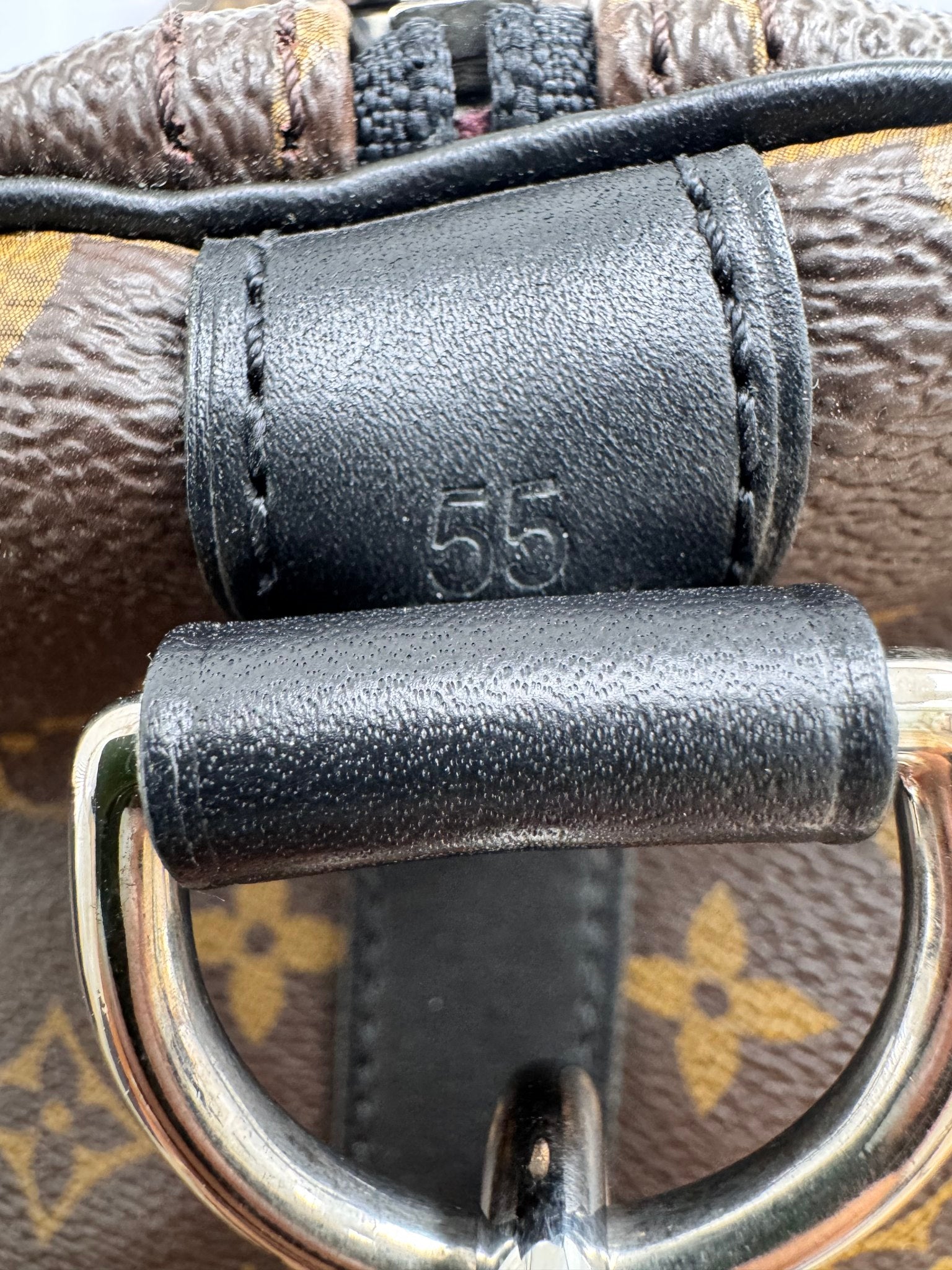 Louis Vuitton Monogram Macassar Keepall Bandouliere 55