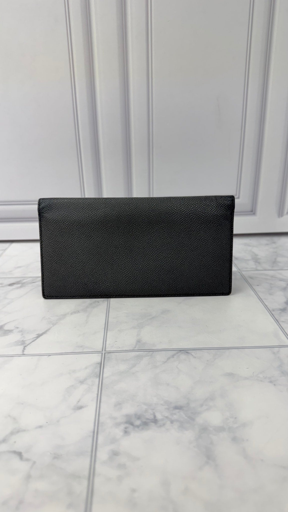 Givenchy Grey Leather Long Bifold Wallet