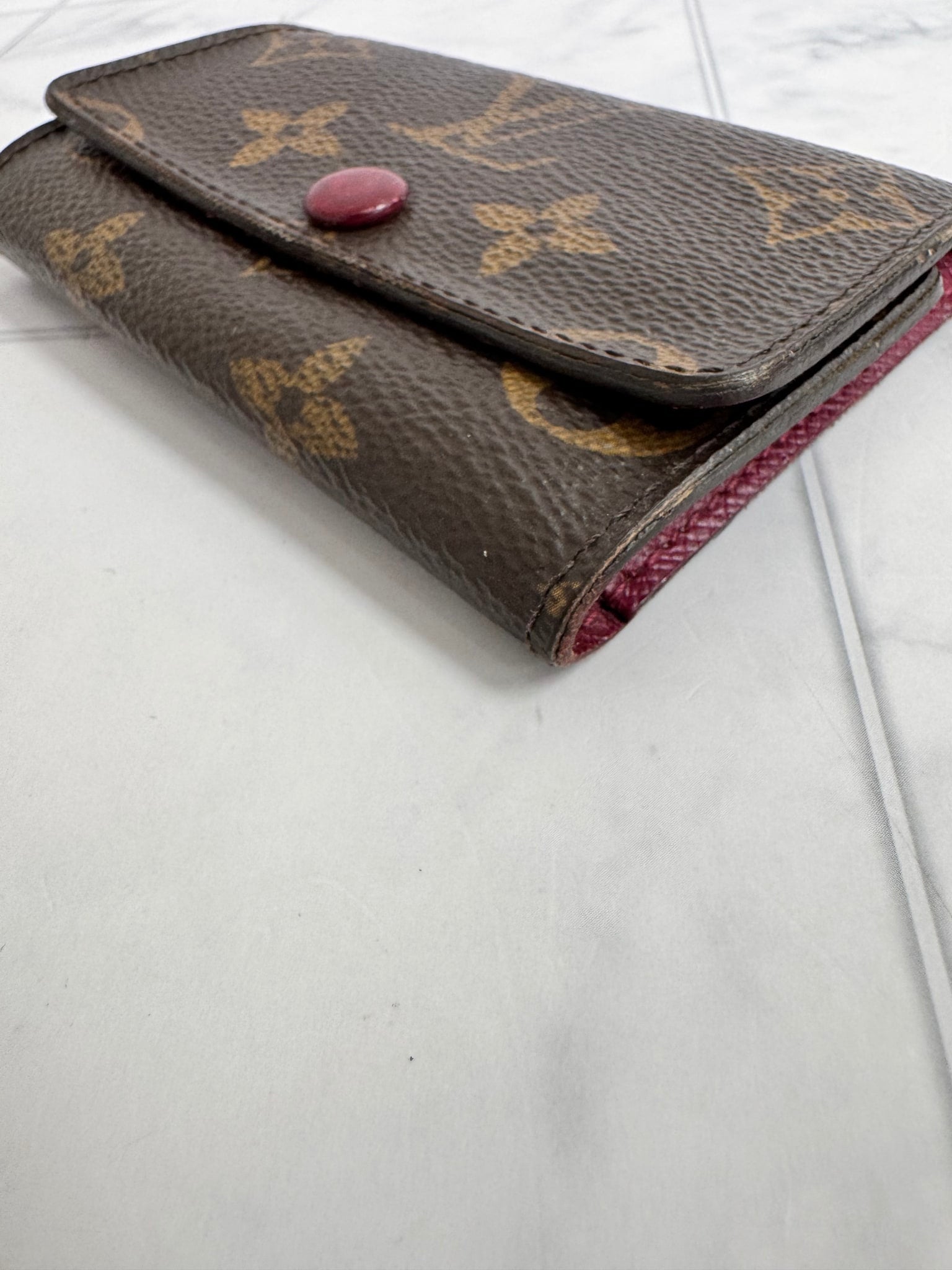 Louis Vuitton Monogram And Fuchsia 6 Key Holder