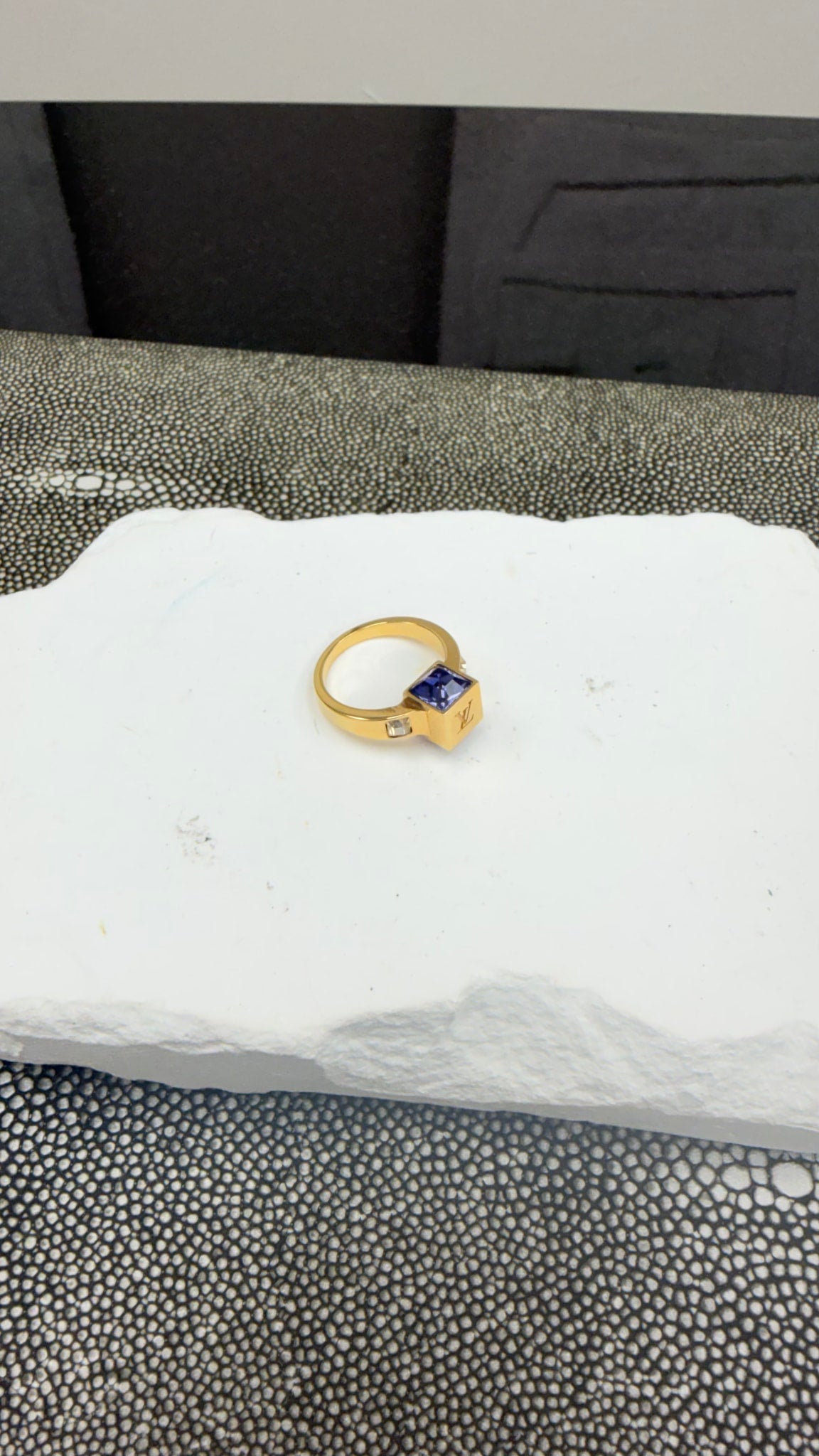 Louis Vuitton Gold And Purple Gamble Ring