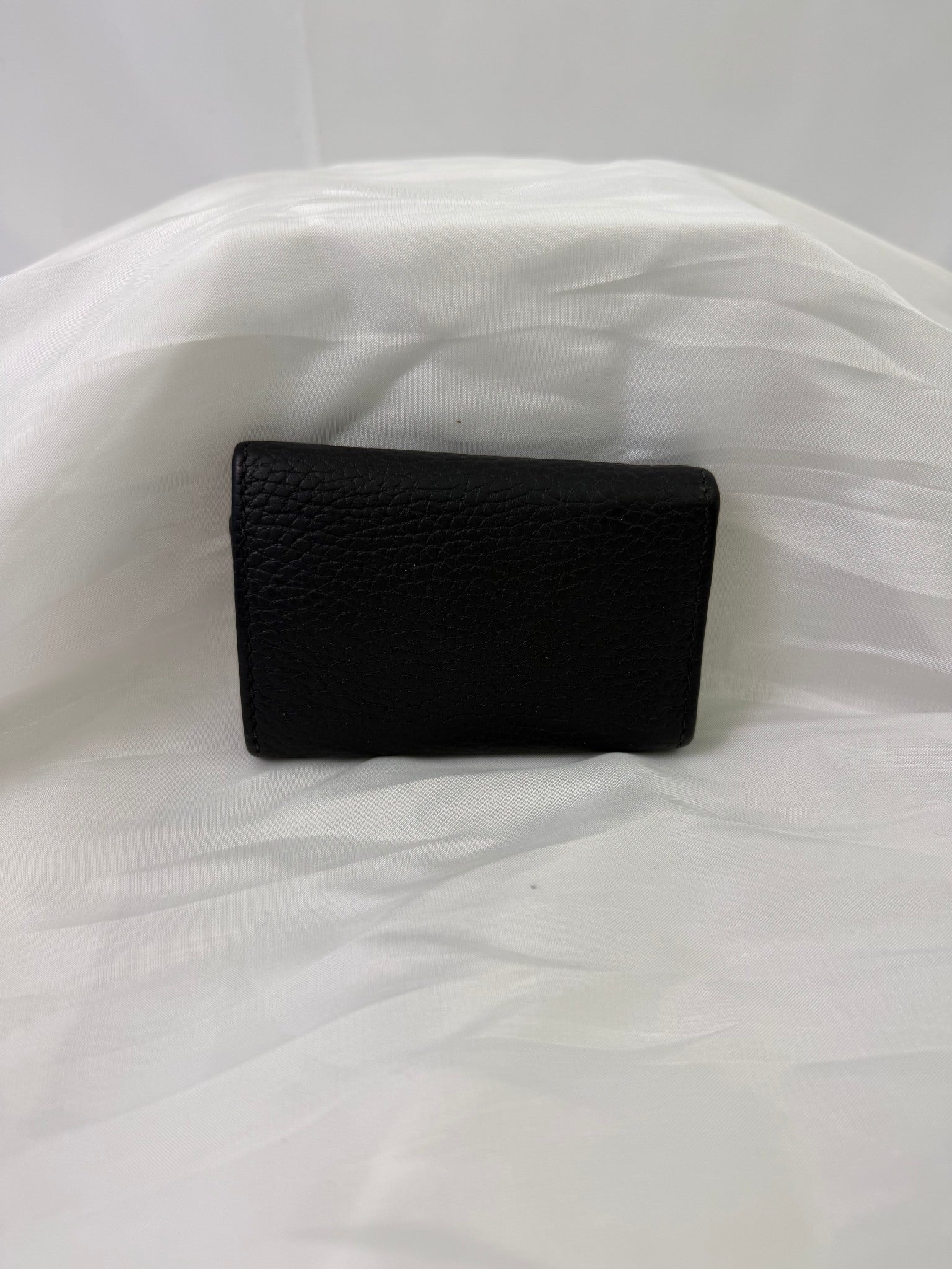 Gucci Black Leather Marmont 6 Ring Key Case