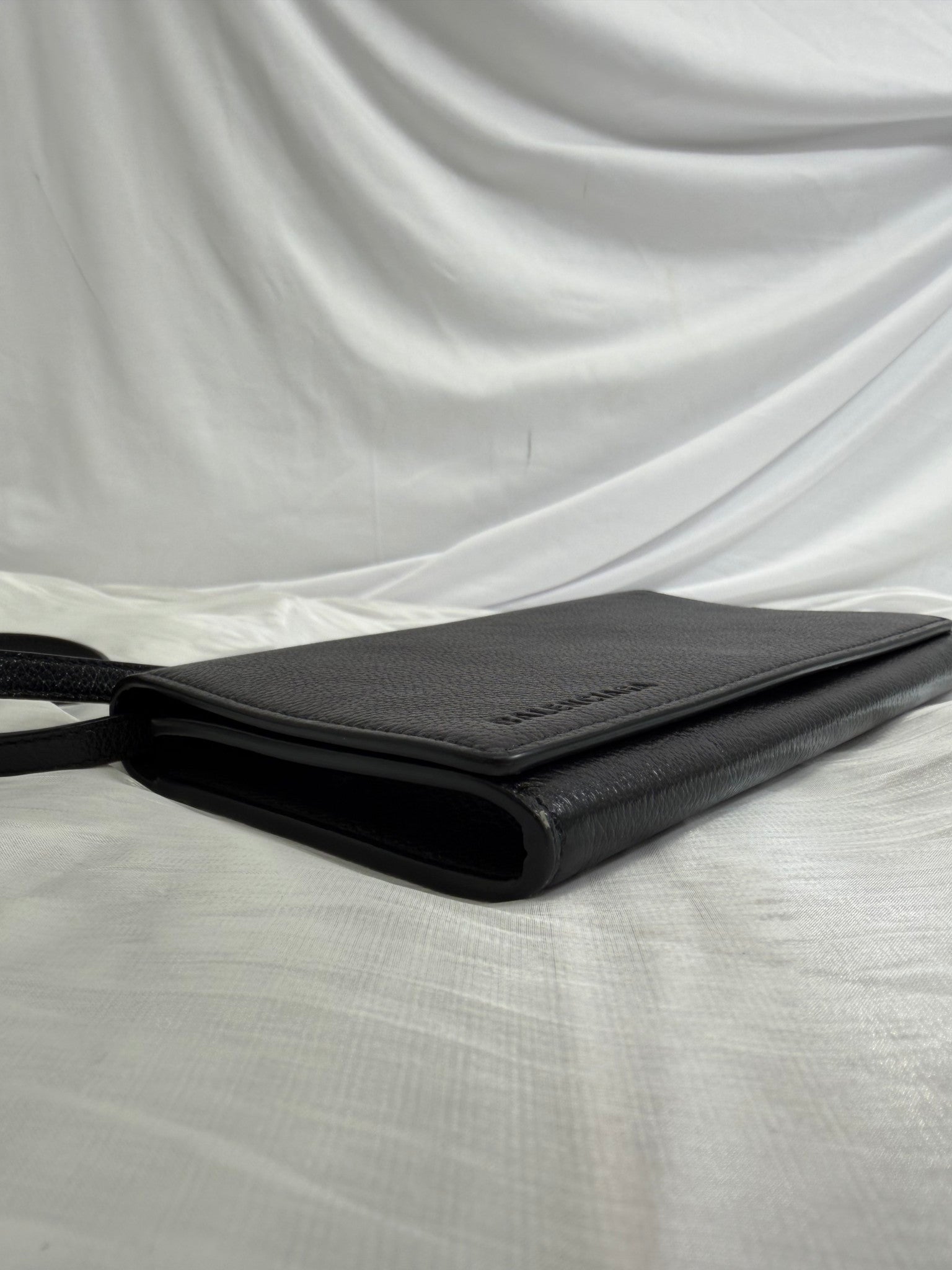 Balenciaga Black Grained Calfskin Crossbody