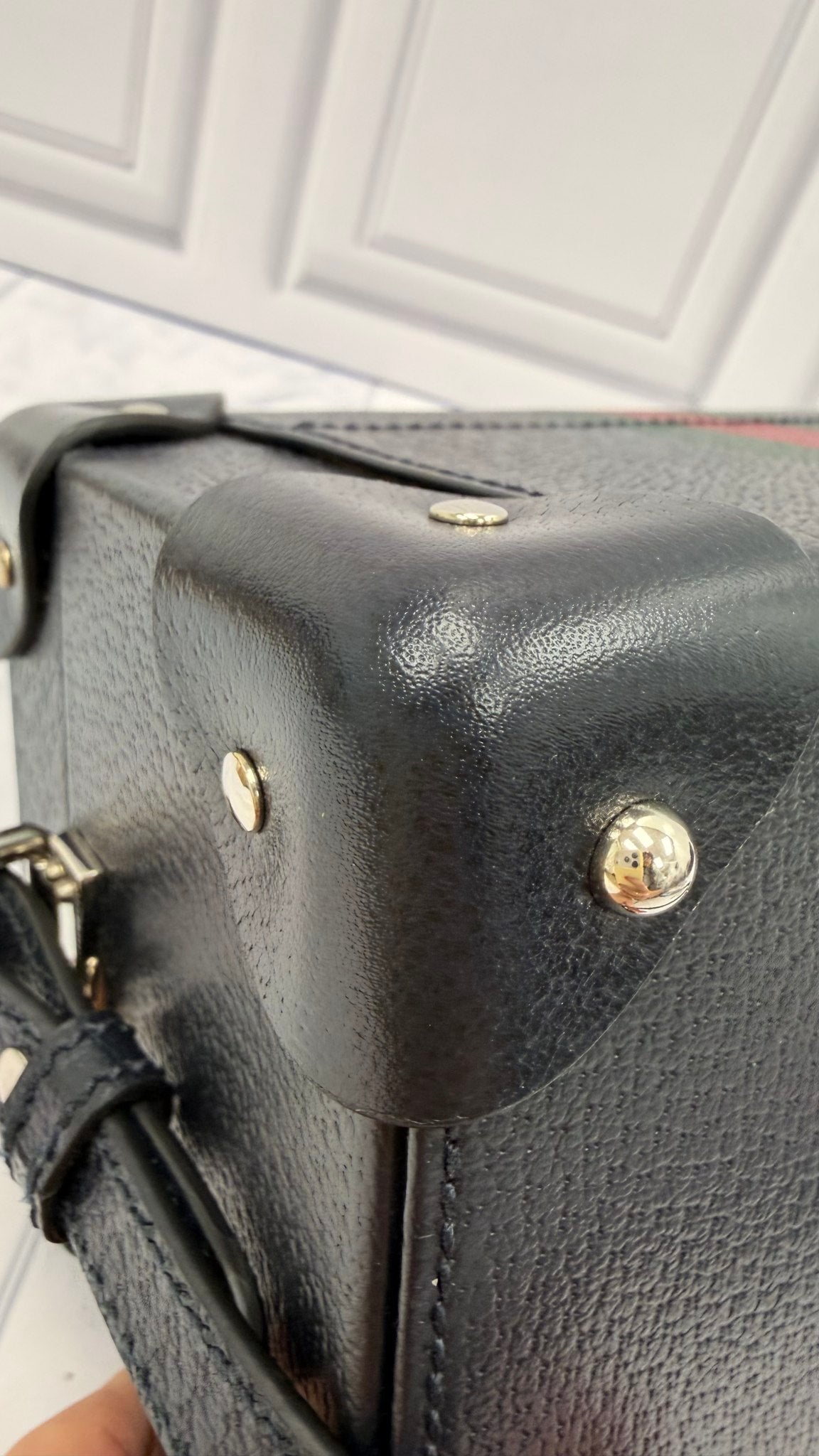 Gucci Navy Calfskin Leather Savory Watch Case