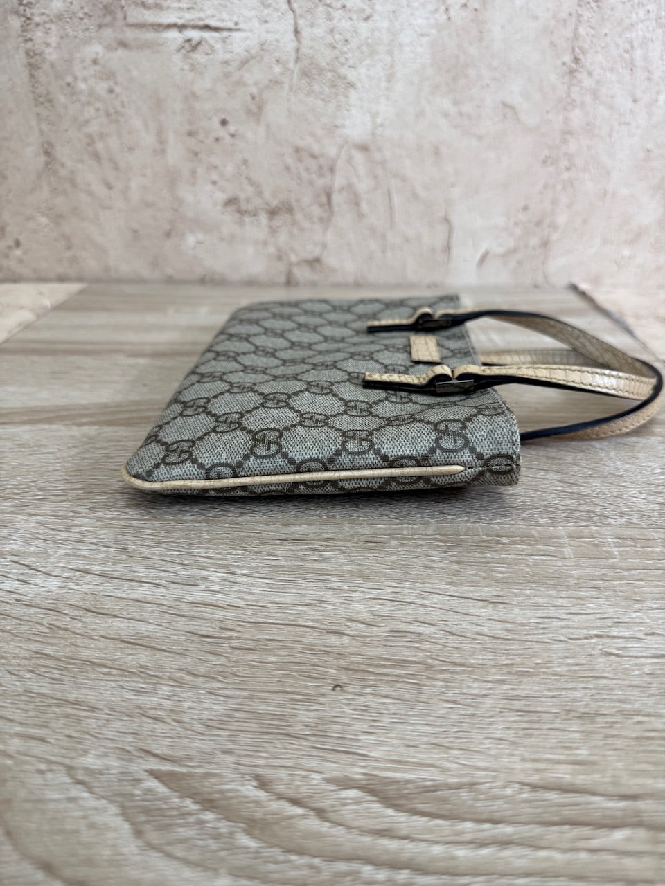Gucci GG Brown Coated Canvas Mini Tote