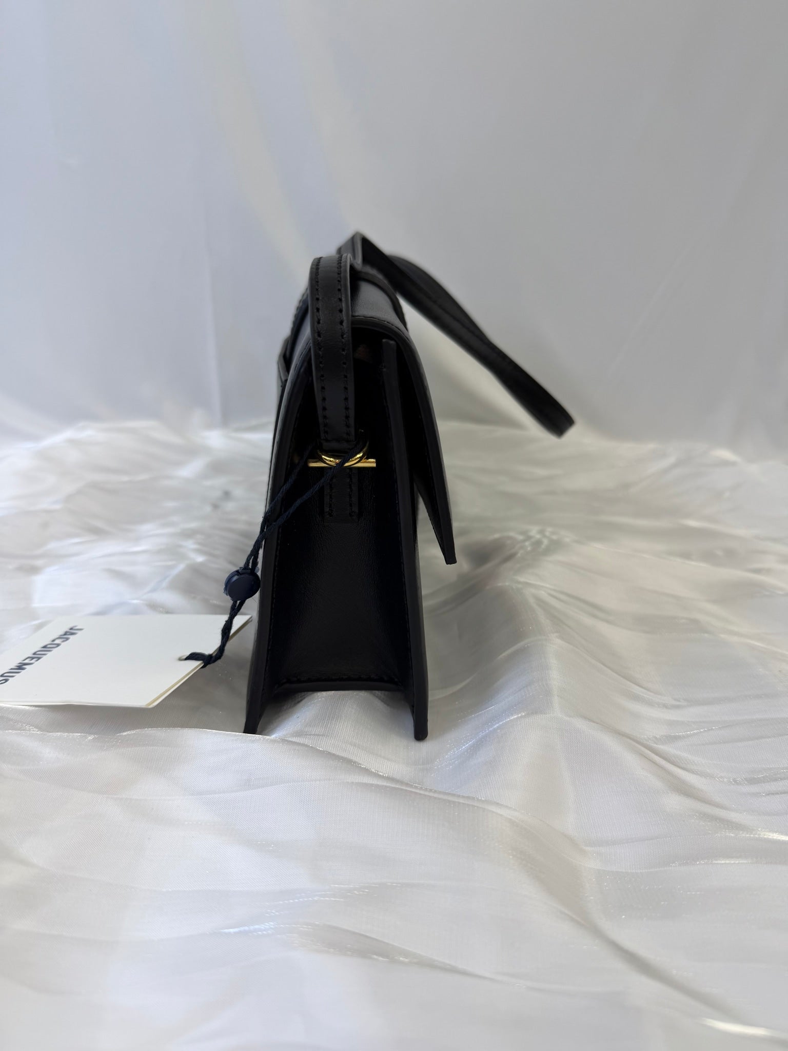 BRAND NEW- Jacquemus Black Leather Le Grand Bambino Bag