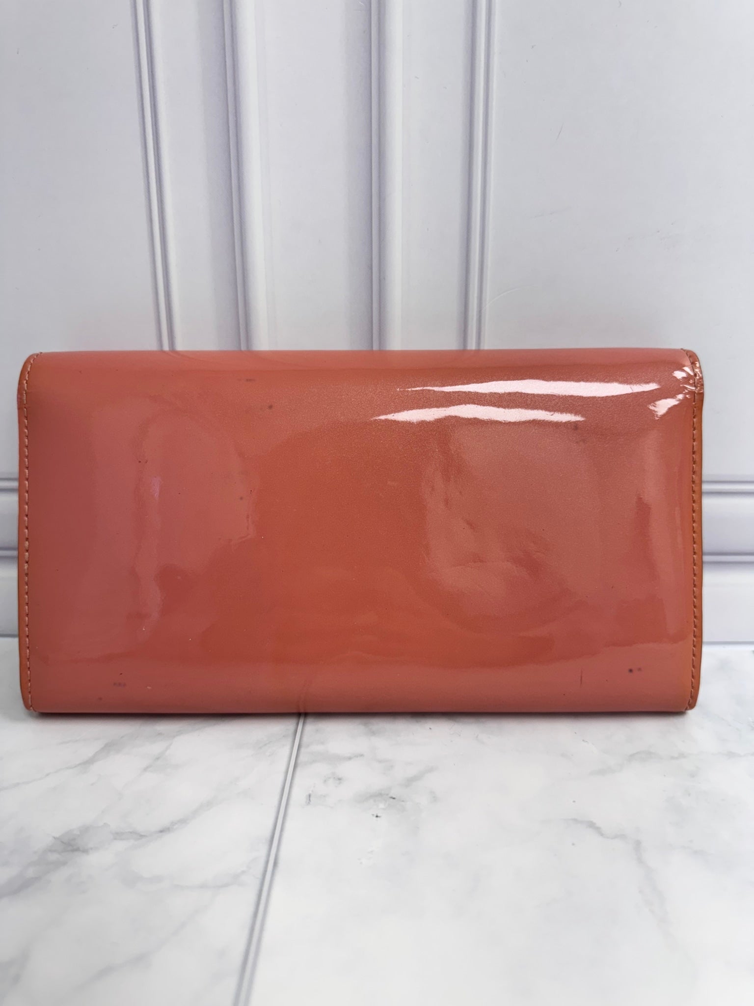 Louis Vuitton Pink Vernis Twist Long Wallet