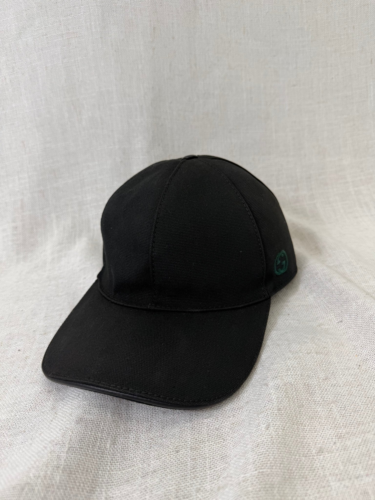 Gucci Black Sherry Line Baseball Cap