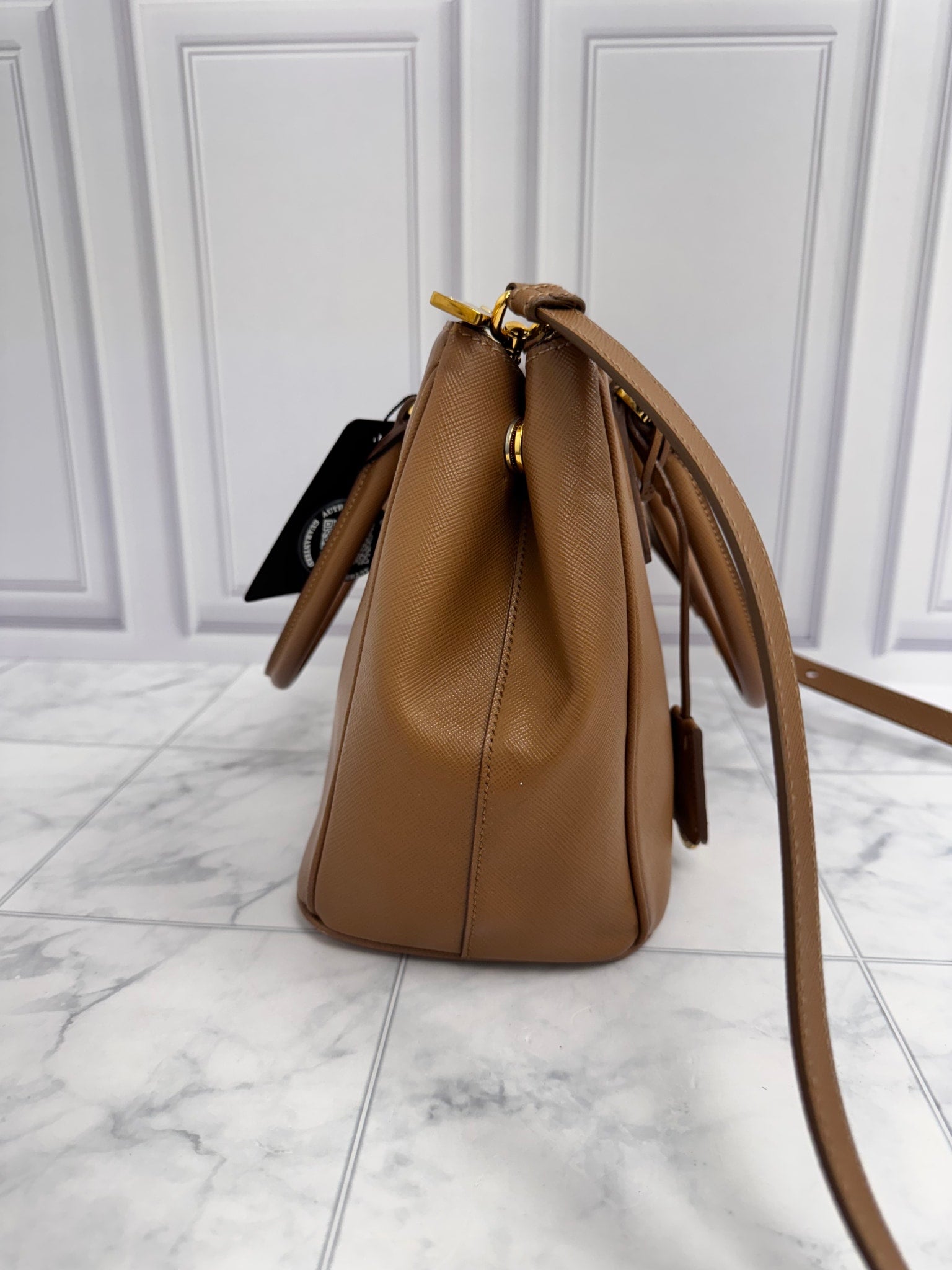 Prada Brown Saffiano Leather Women's Galleria Bag