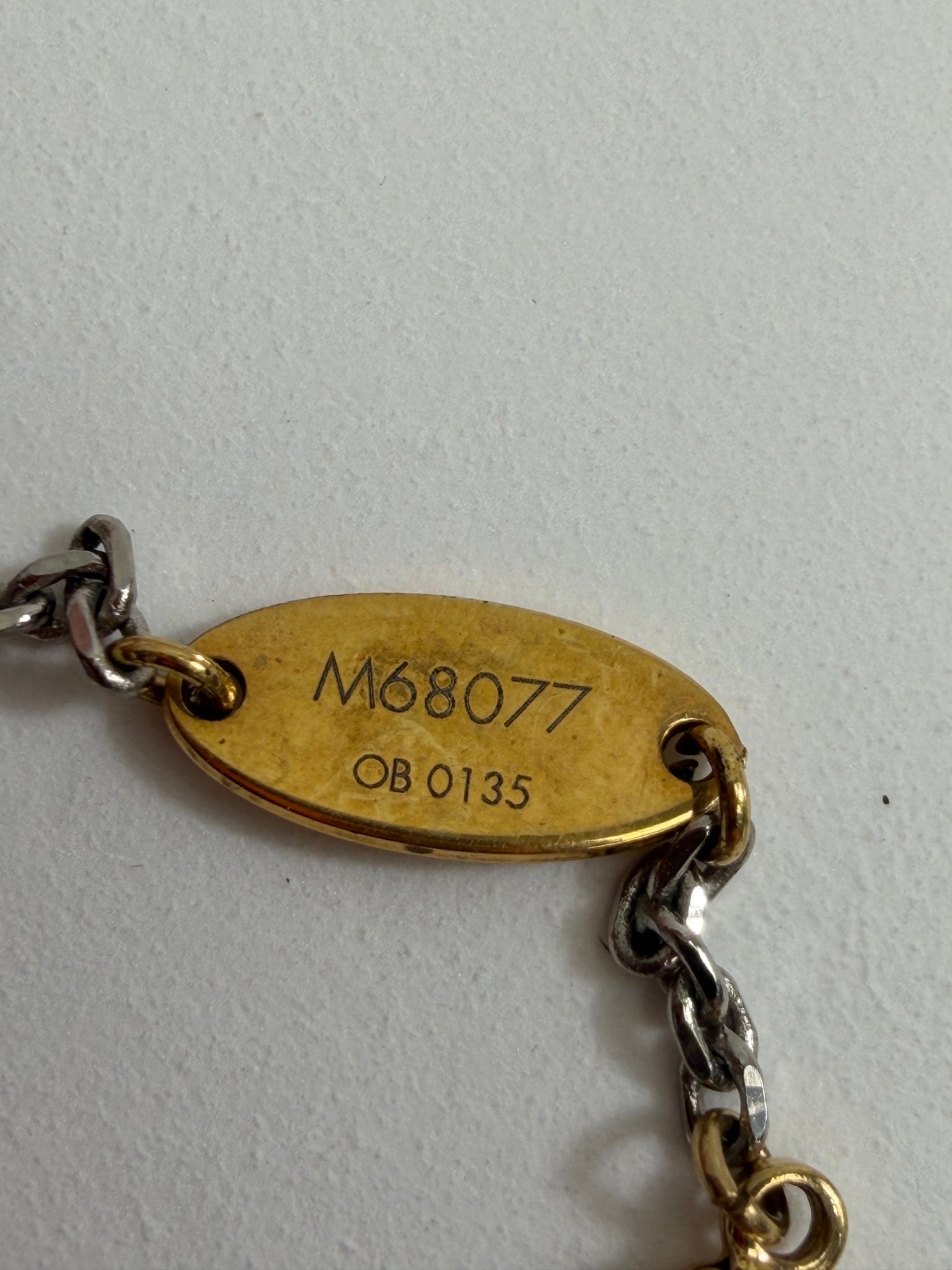 Louis Vuitton Two Tone Logo Bracelet