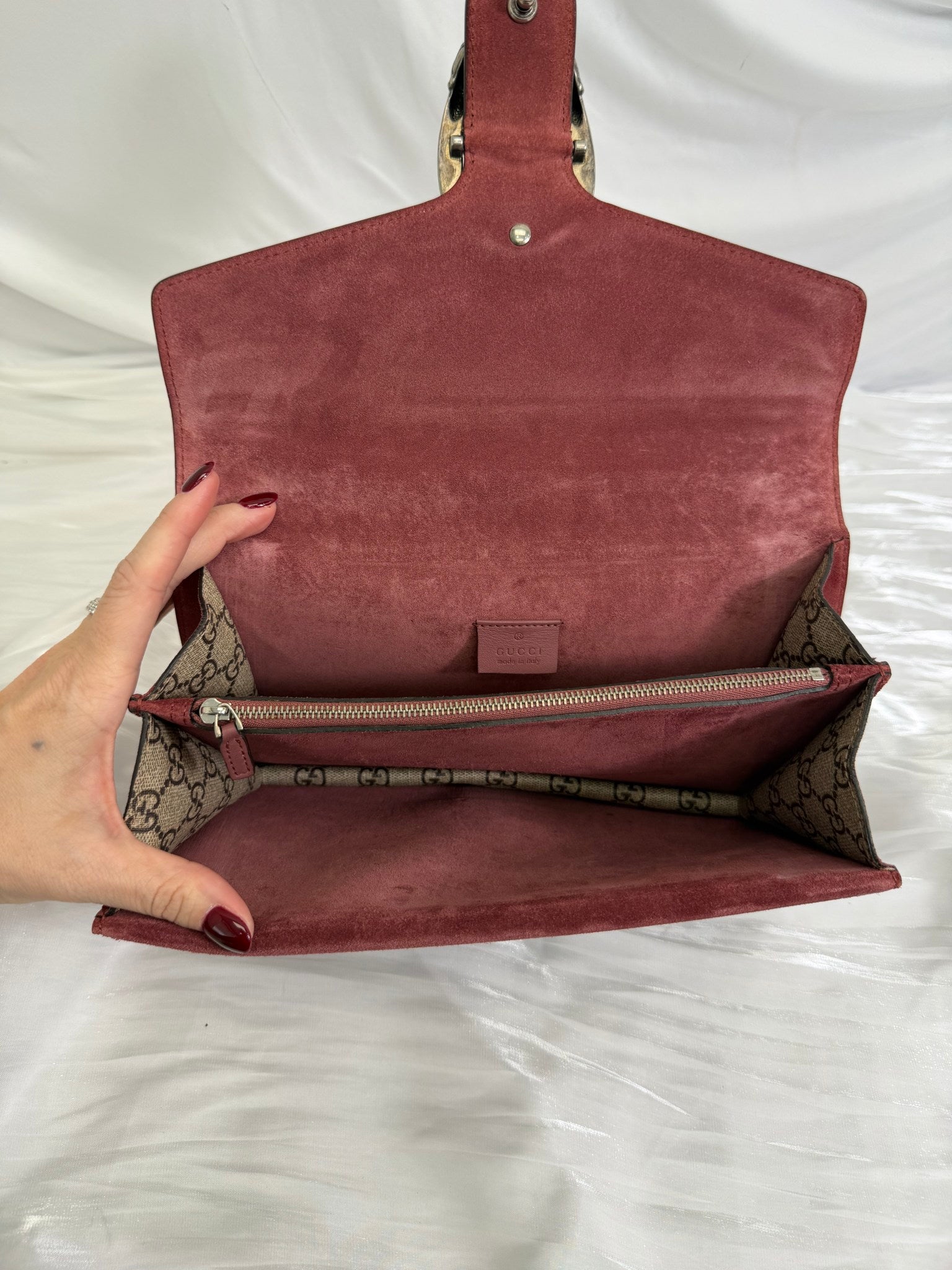 Gucci GG Supreme Pink Blooms Small Dionysus Bag