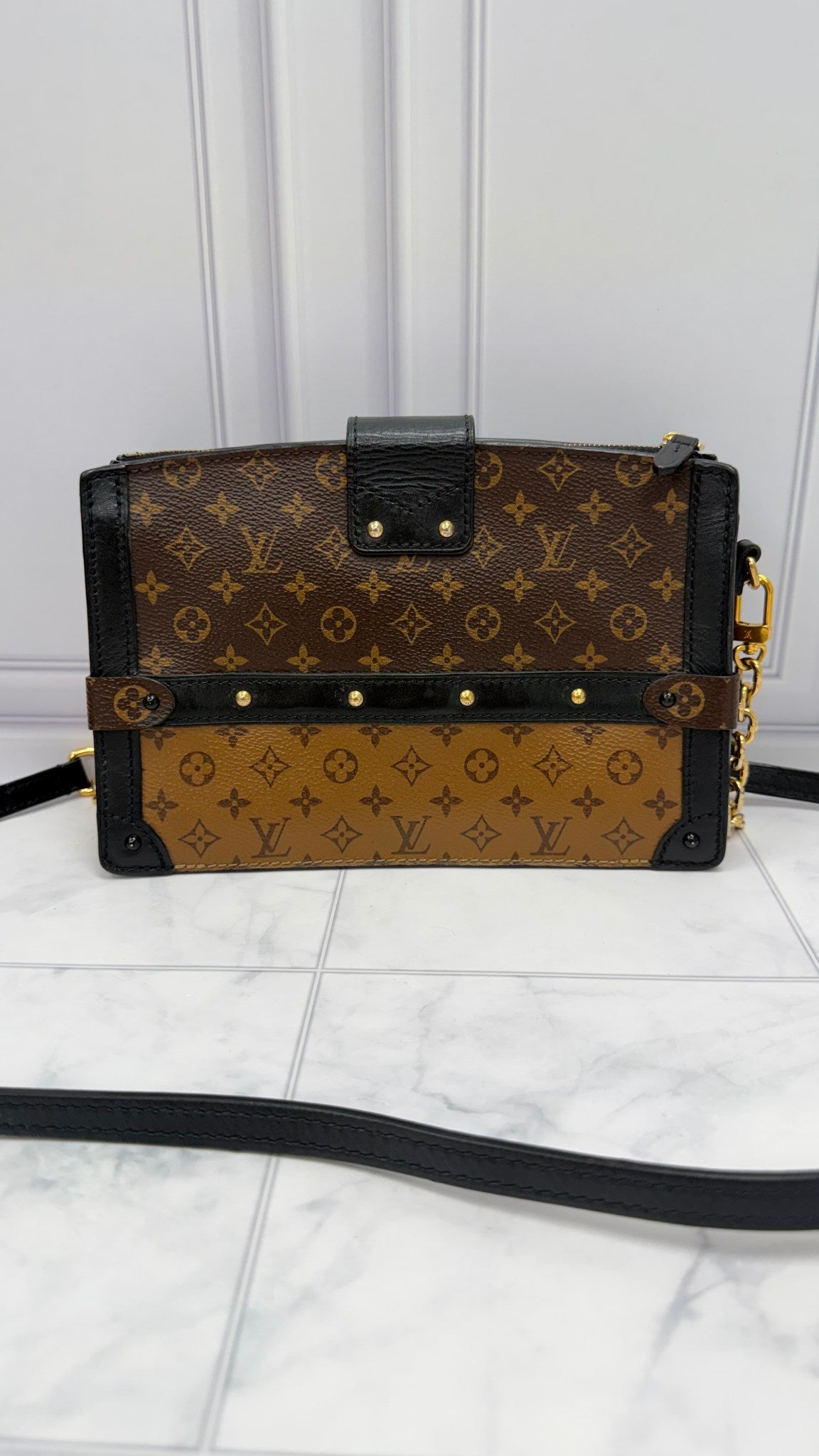 Louis Vuitton Reverse Monogram Truck Clutch Crossbody