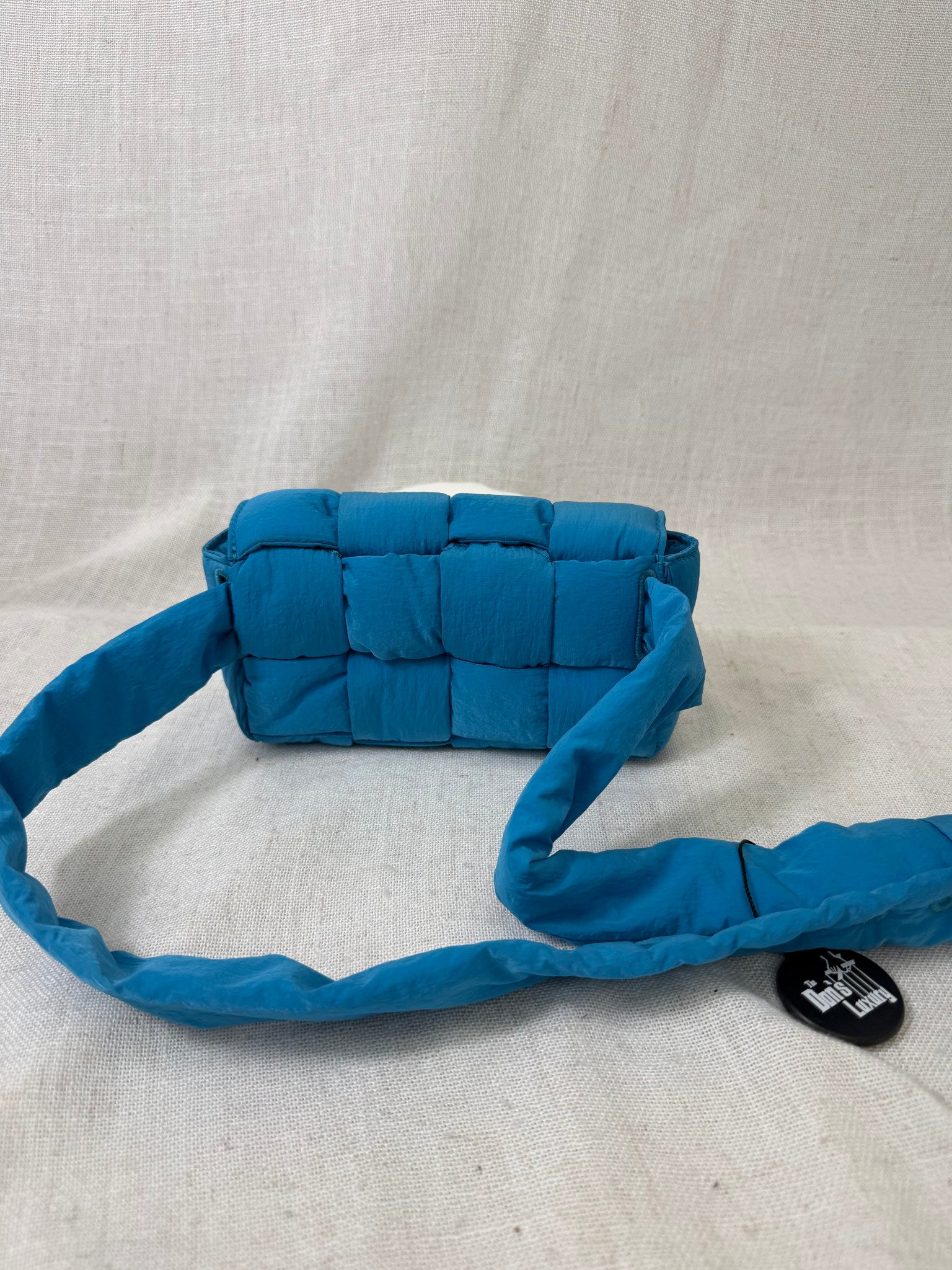 Bottega Veneta Blue Padded Tech Cassette Belt Bag