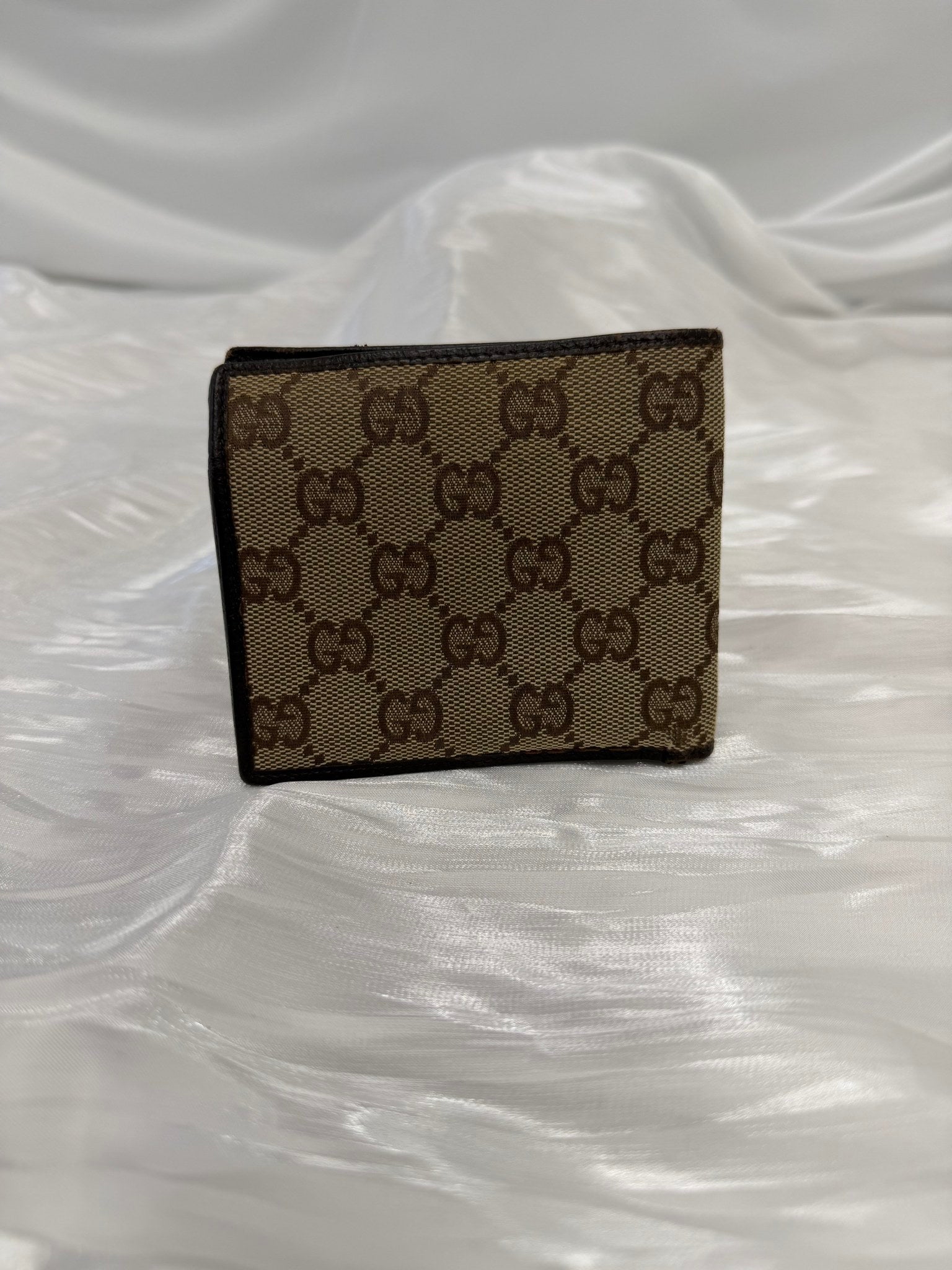 Gucci Brown GG Canvas & Leather Bifold