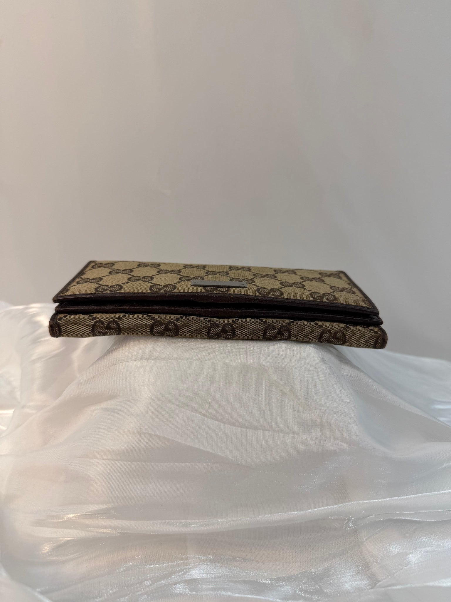 Gucci Brown Canvas GG Supreme Long Wallet