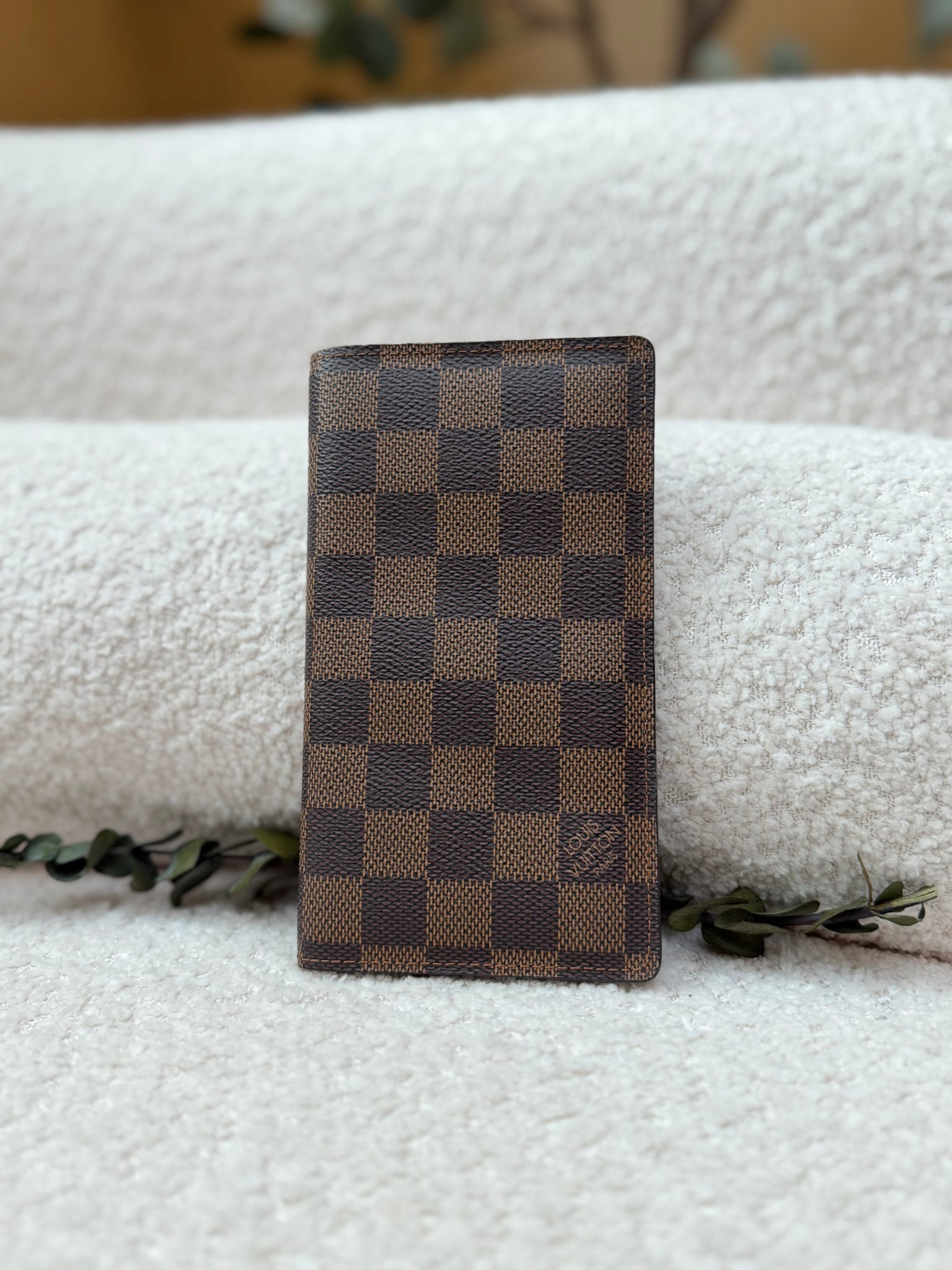 Louis Vuitton Damier Ebene Vertical Long Wallet