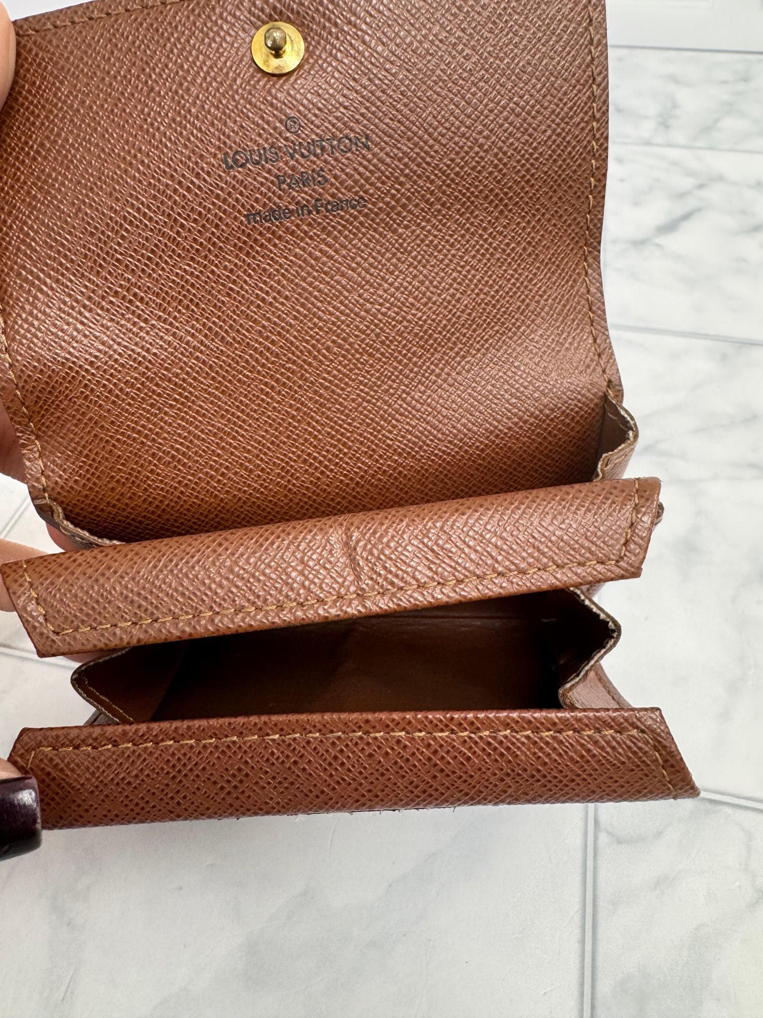 Louis Vuitton Monogram Porte-Monnaie Plat Coin Purse