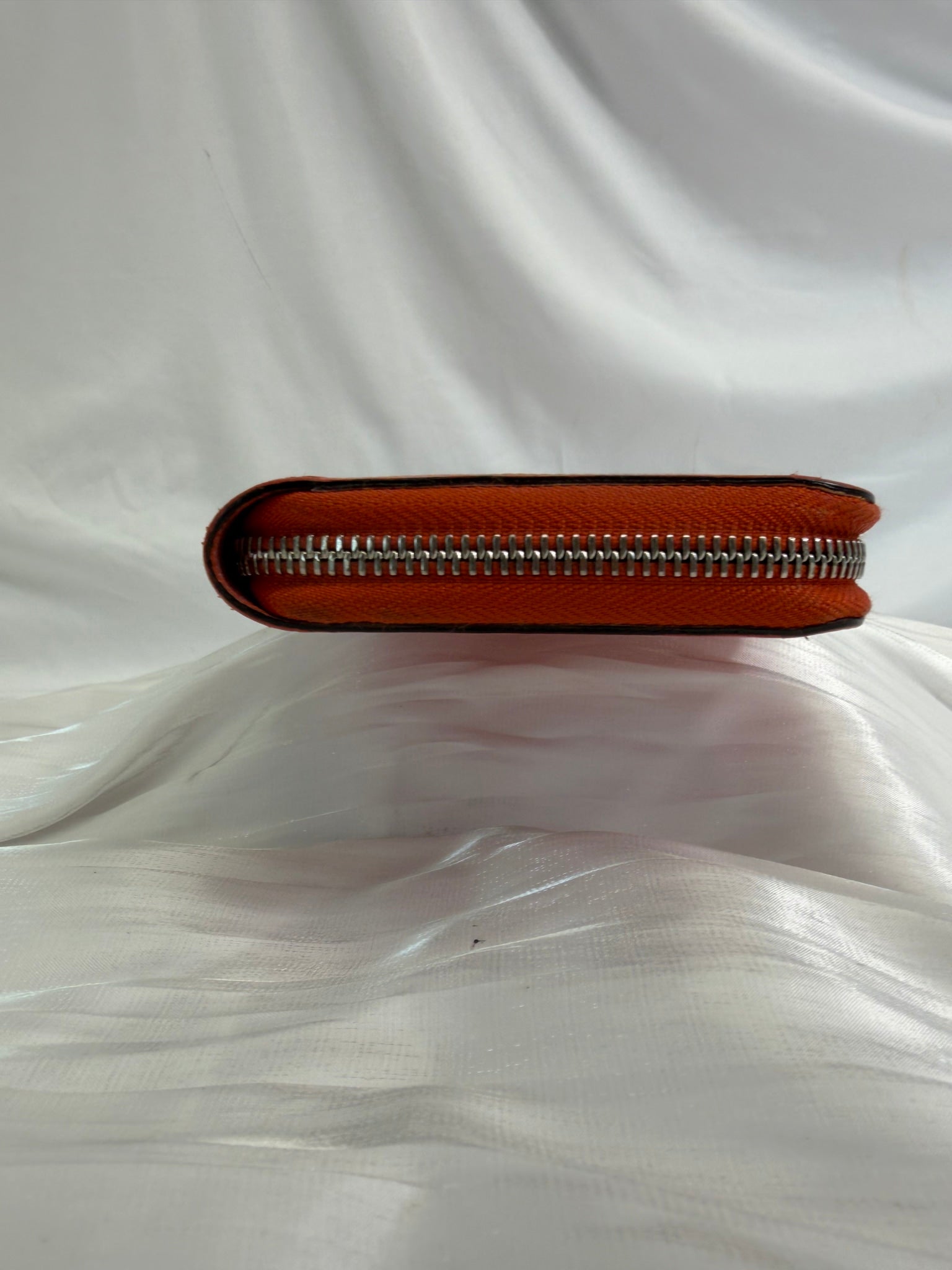 Louis Vuitton Orange Epi Zippy Wallet