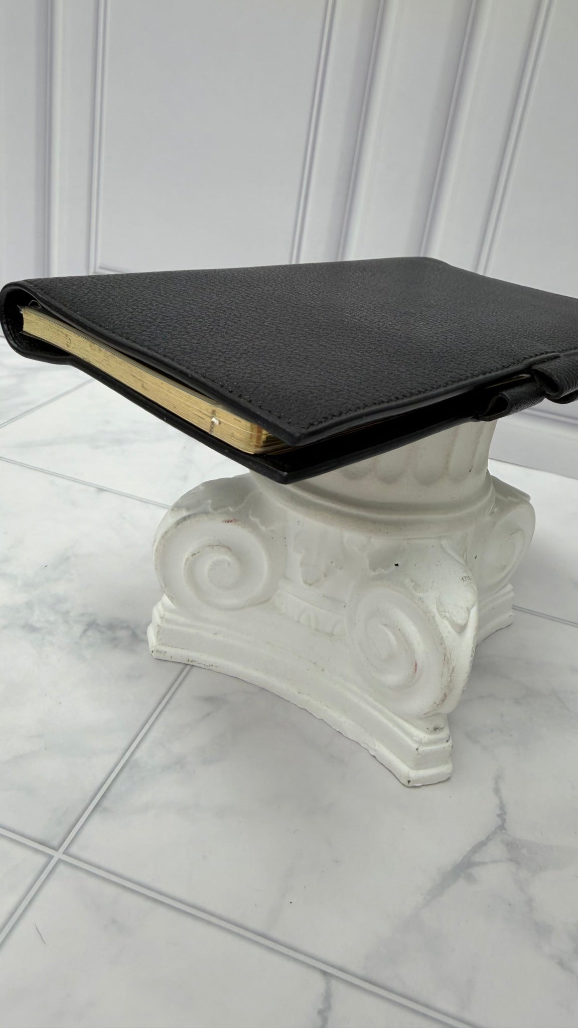 Hermes Black Leather Passport Agenda