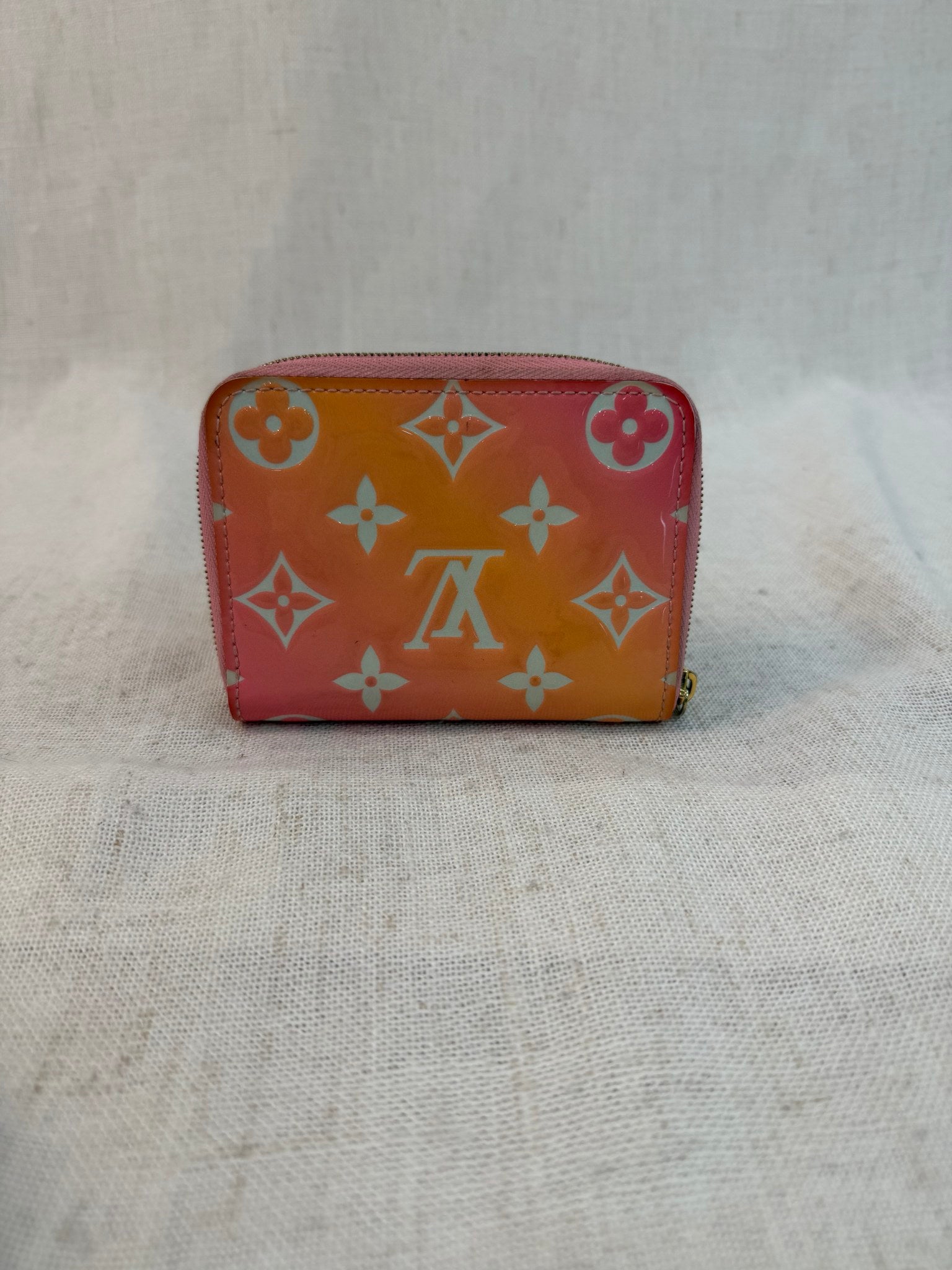 Louis Vuitton Sunset Vernis Leather Compact Zippy Wallet