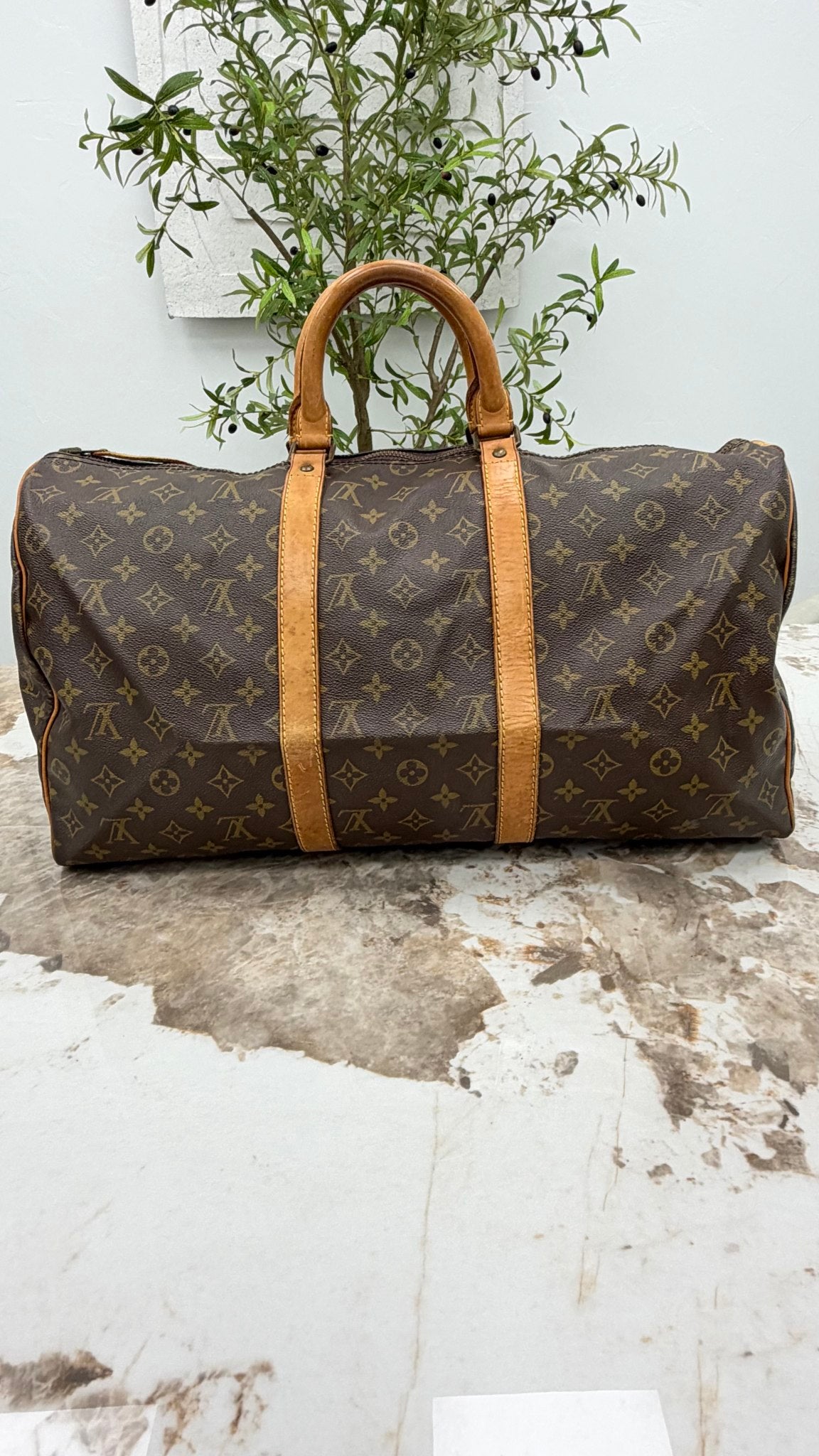 Louis Vuitton Monogram Keepall 50 Duffle Bag