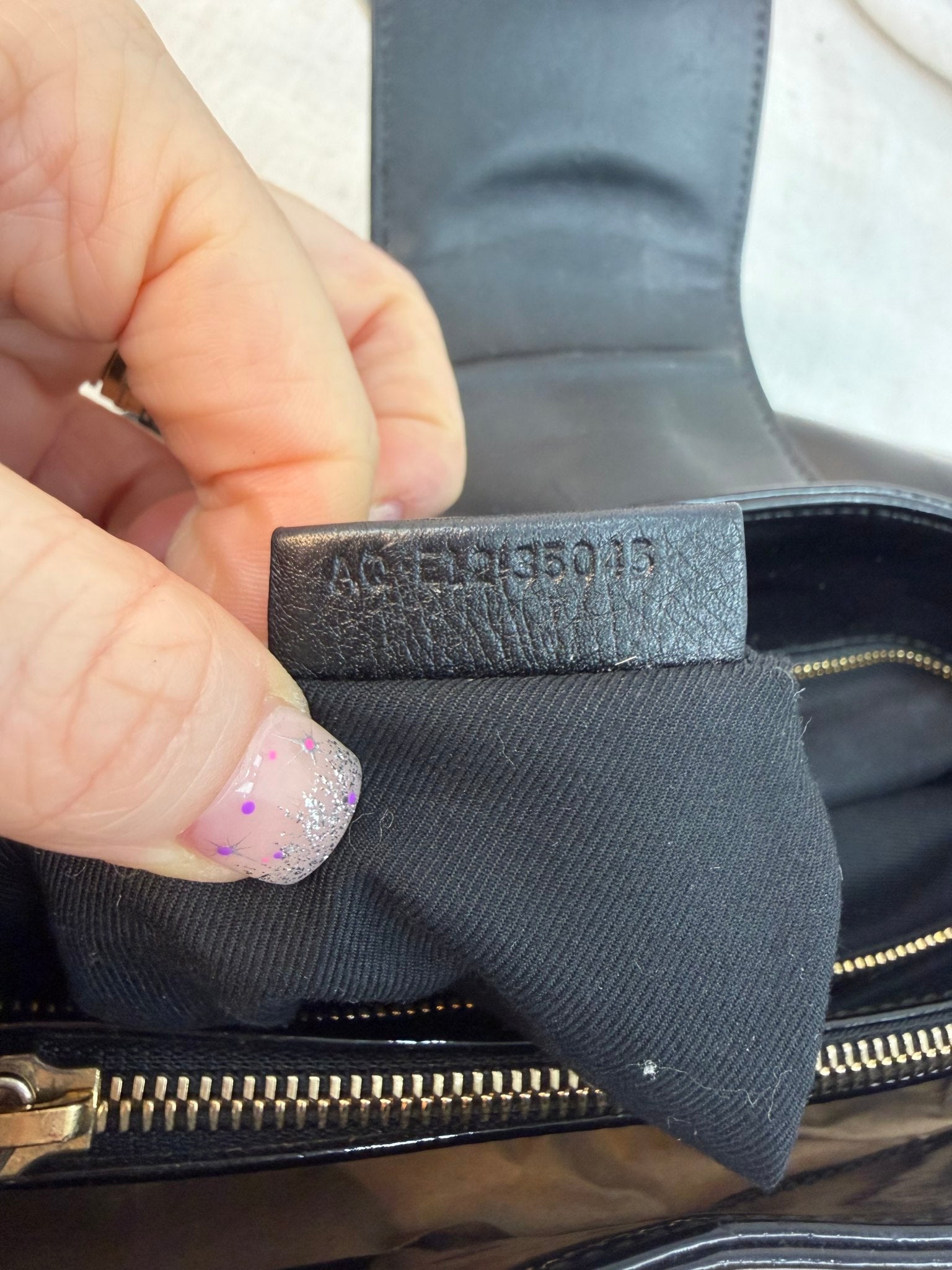 Bvlgari Black Patent Leather Chandra Shoulder Bag