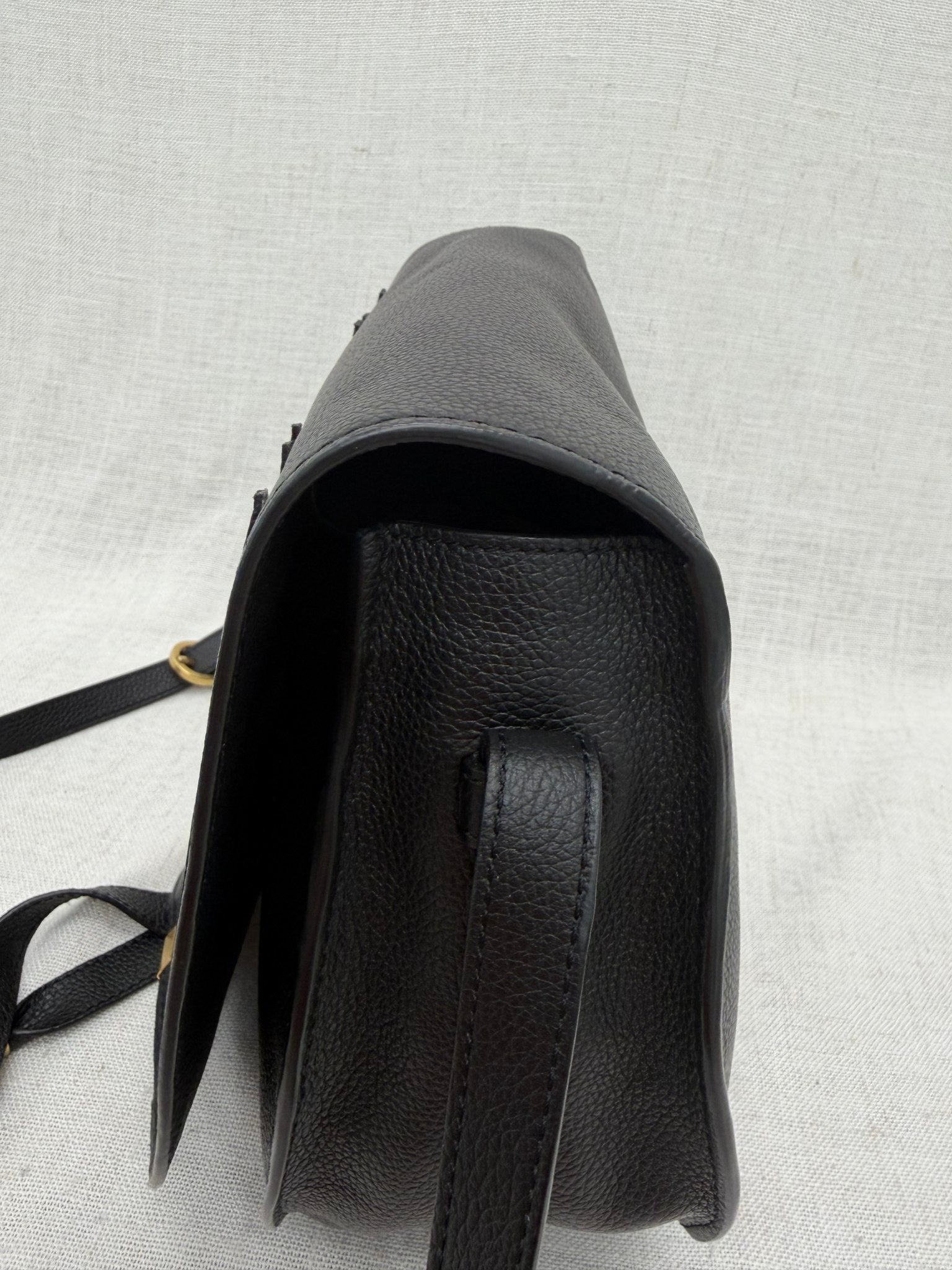 Chloe Black Grained Leather Medium Marcie Bag