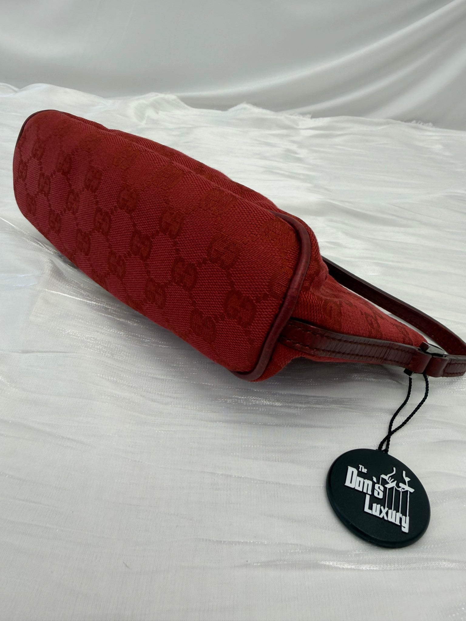 Gucci Red GG Canvas Mini Pochette