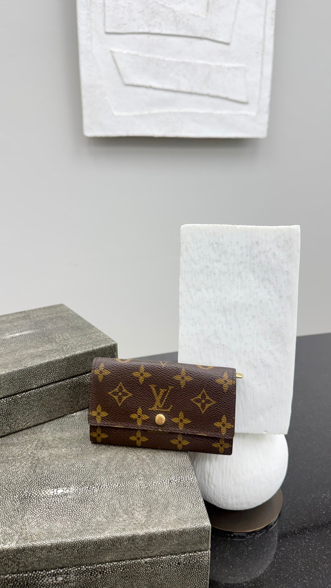 Louis Vuitton Monogram Porte Monnaie Tresor Wallet