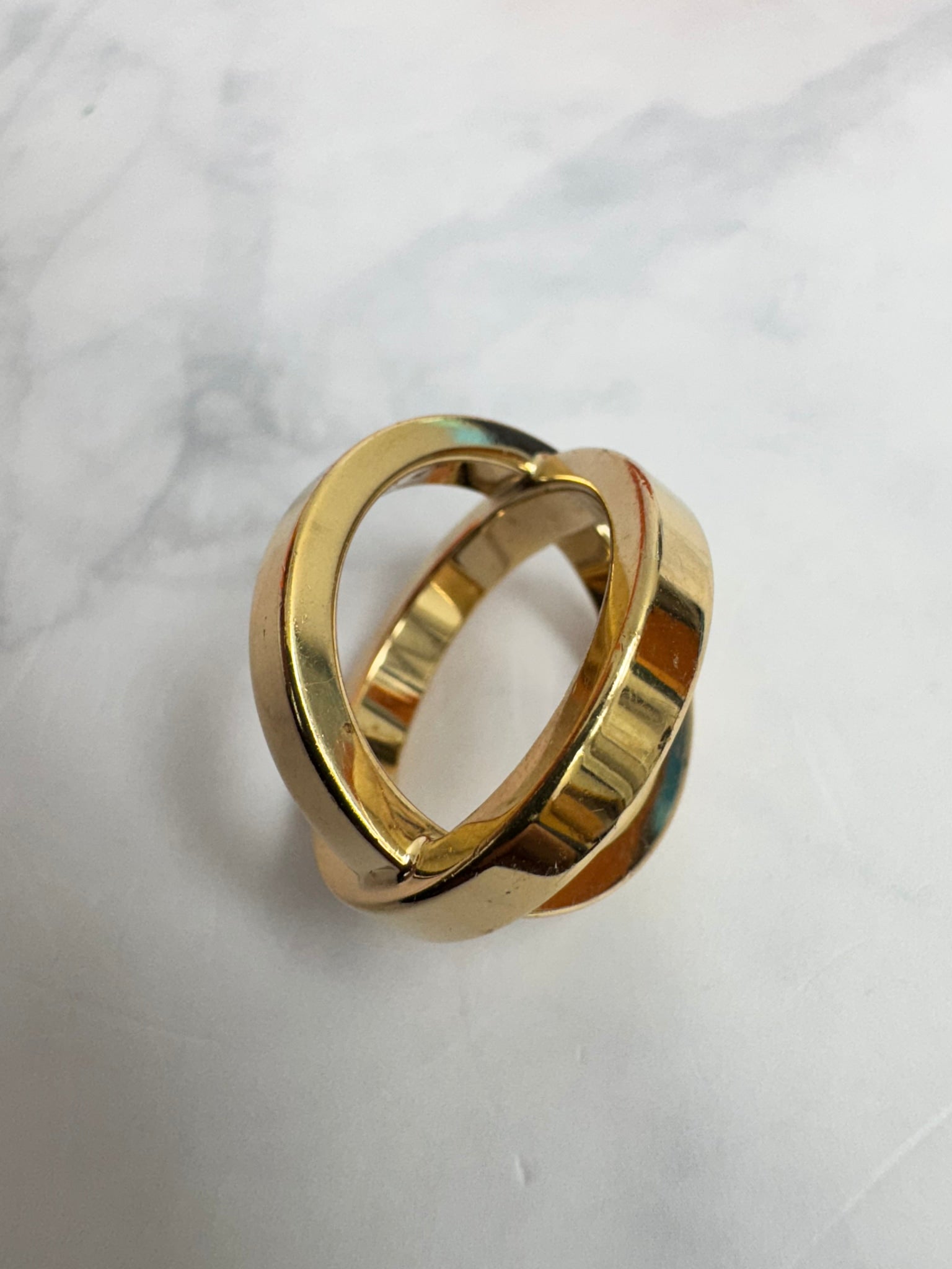 Hermes Gold Cosmos Scarf Ring