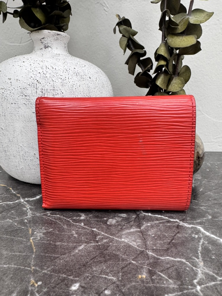 Louis Vuitton Red Epi Victorine Wallet