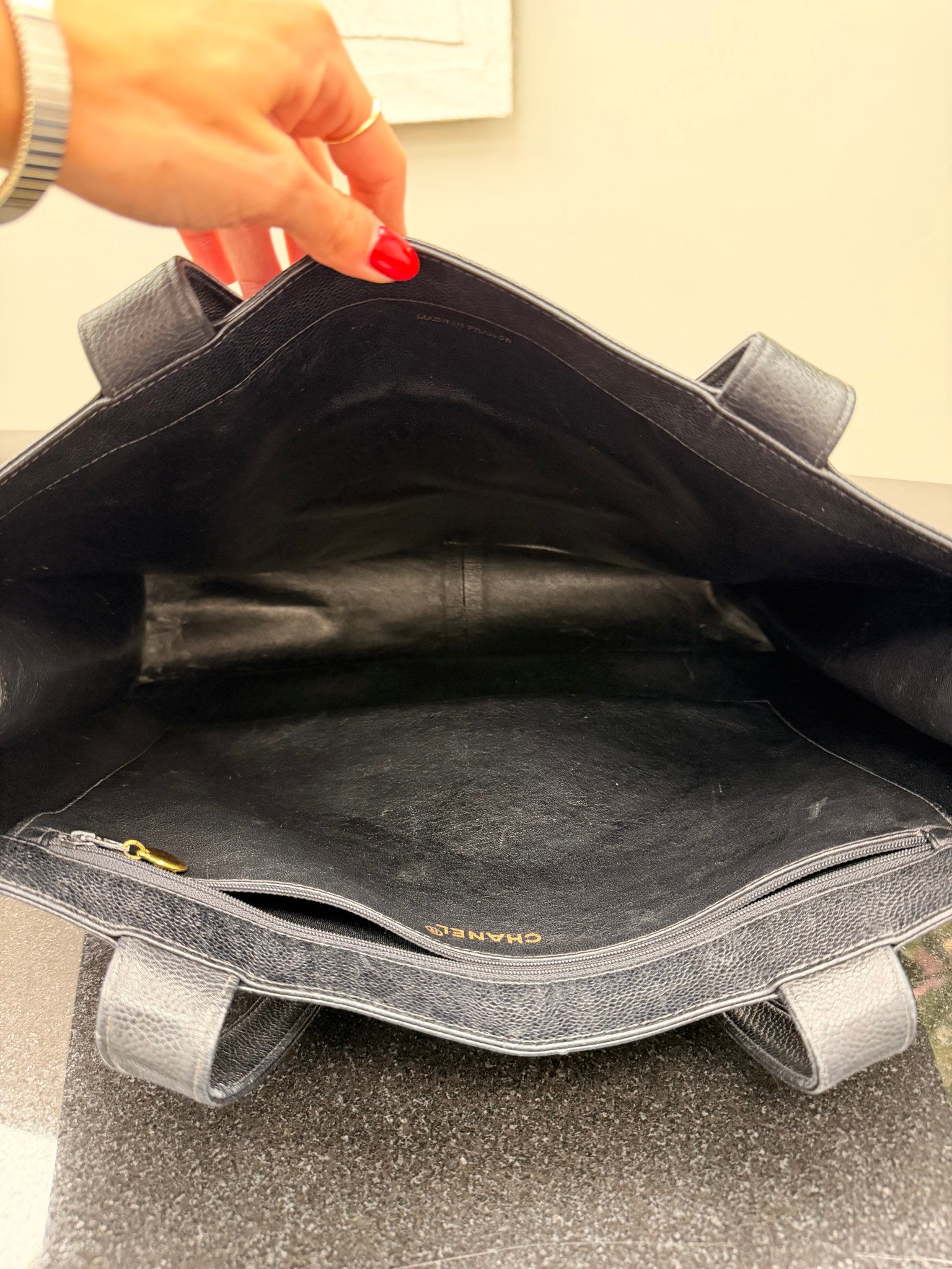 Chanel Black Caviar CC Tote