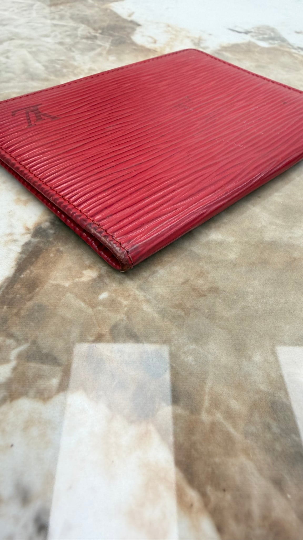 Louis Vuitton Red Epi ID Case