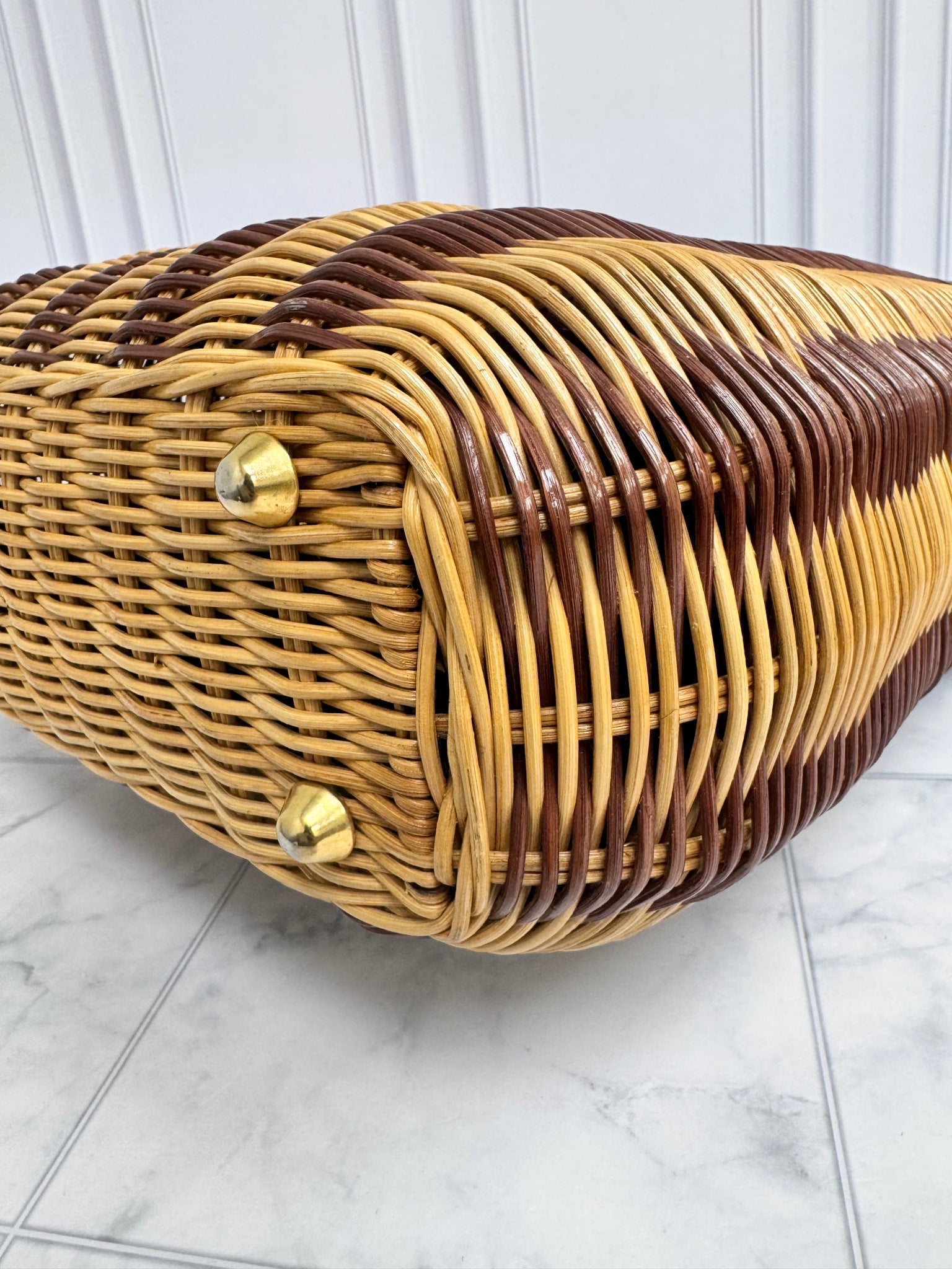 Fendi Rattan Basket Shoulder Bag