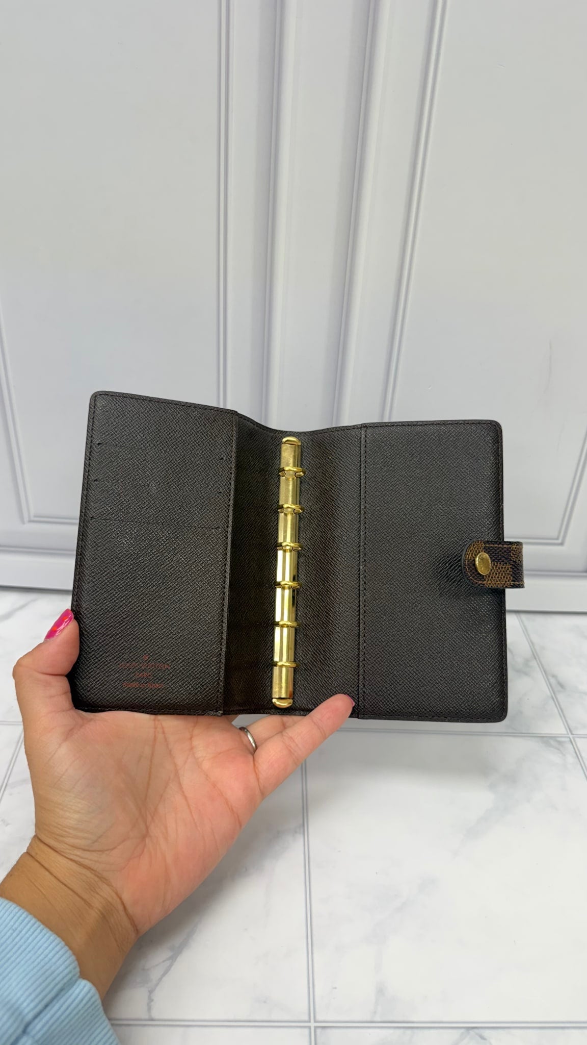 Louis Vuitton Damier Ebene Passport Agenda Cover PM