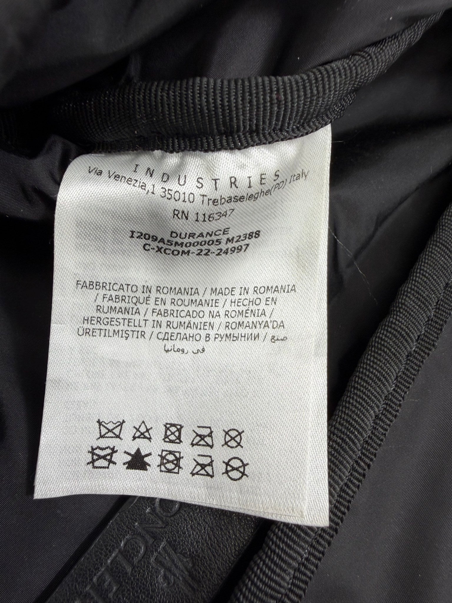 Moncler Durance Black Canvas Bum Bag