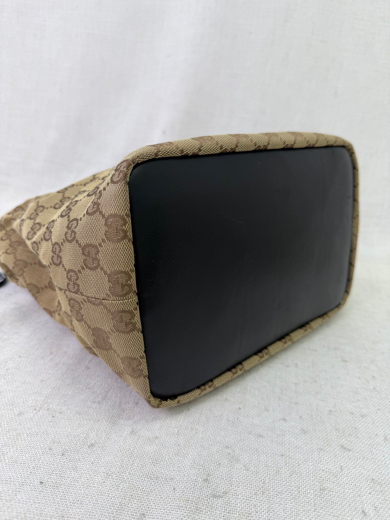 Gucci Brown GG Canvas Bamboo Shoulder Bag
