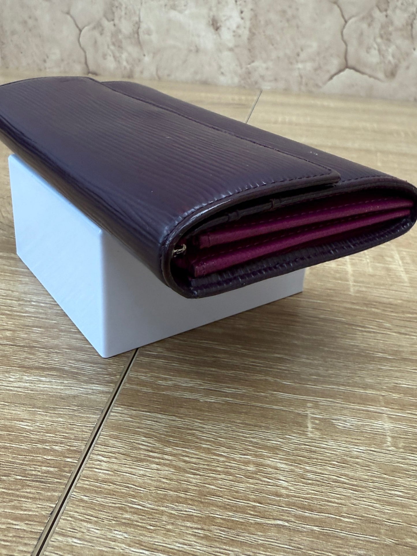 Louis Vuitton Purple & Pink Epi Leather Sarah Wallet