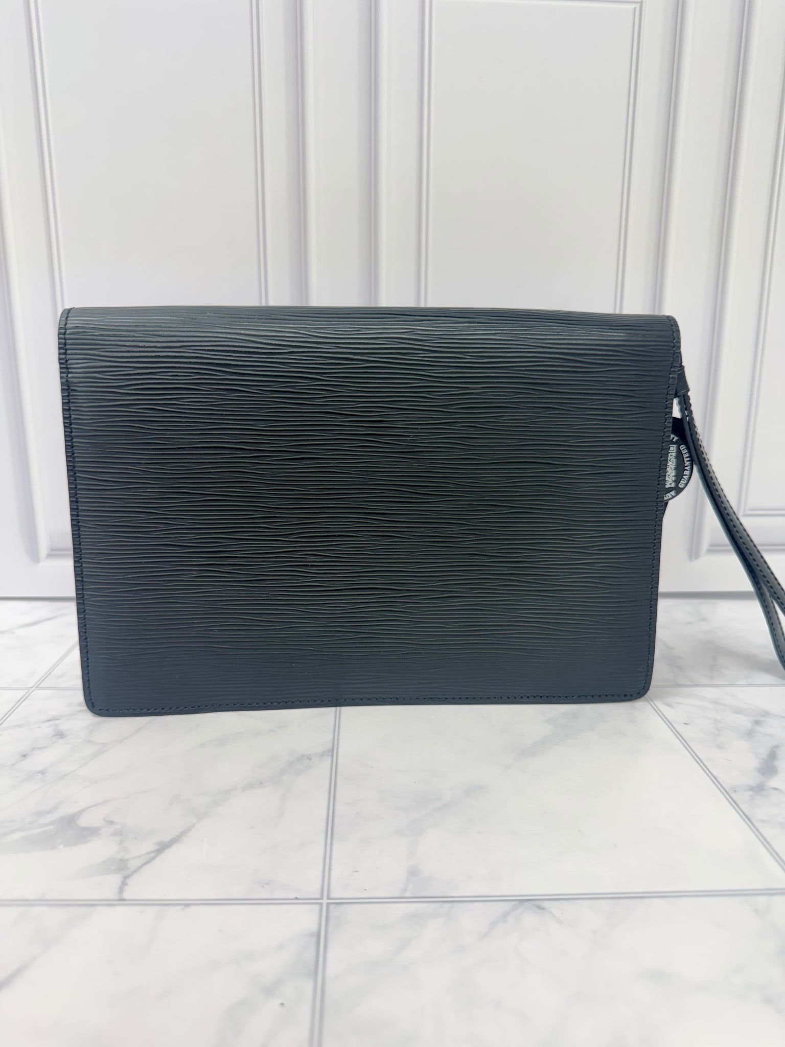 Louis Vuitton Black Epi Leather Clutch