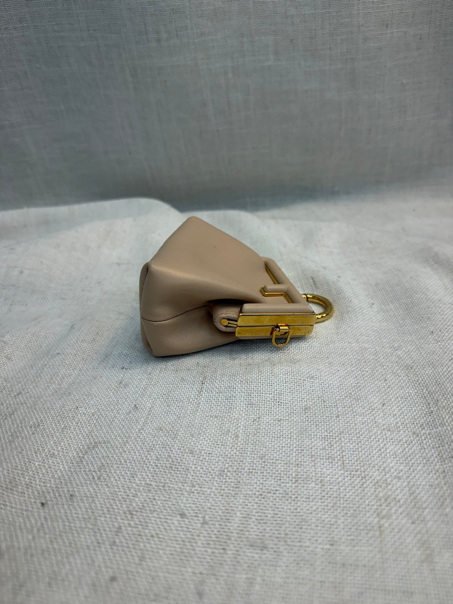 Fendi Cream Leather Nano First Bag Charm