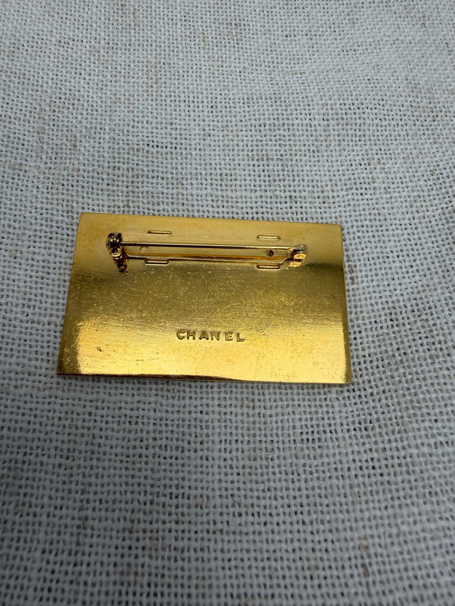 Chanel Gold Tone Brooch