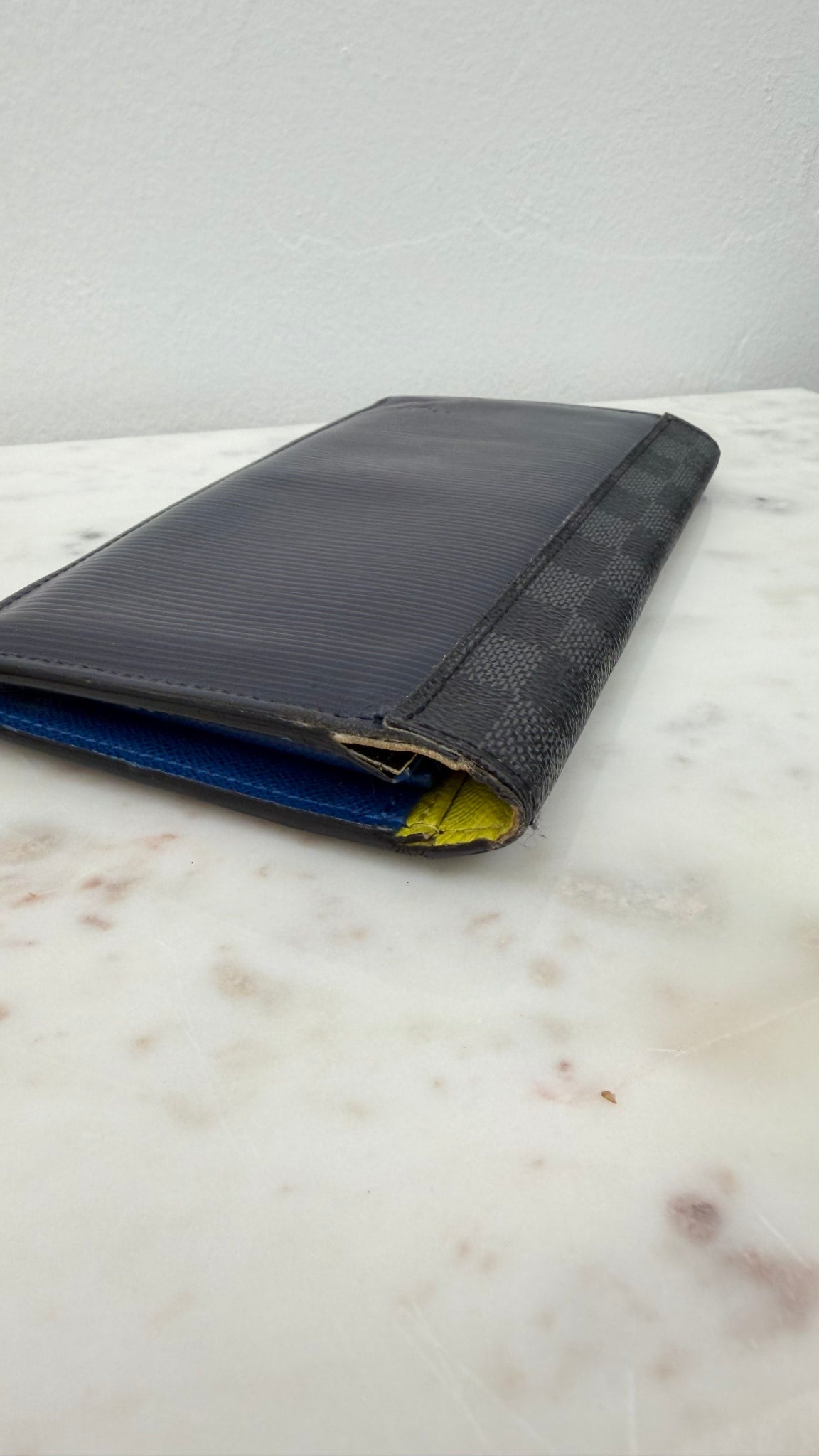 Louis Vuitton Bicolor Epi & Damier Graphite Brazza Wallet