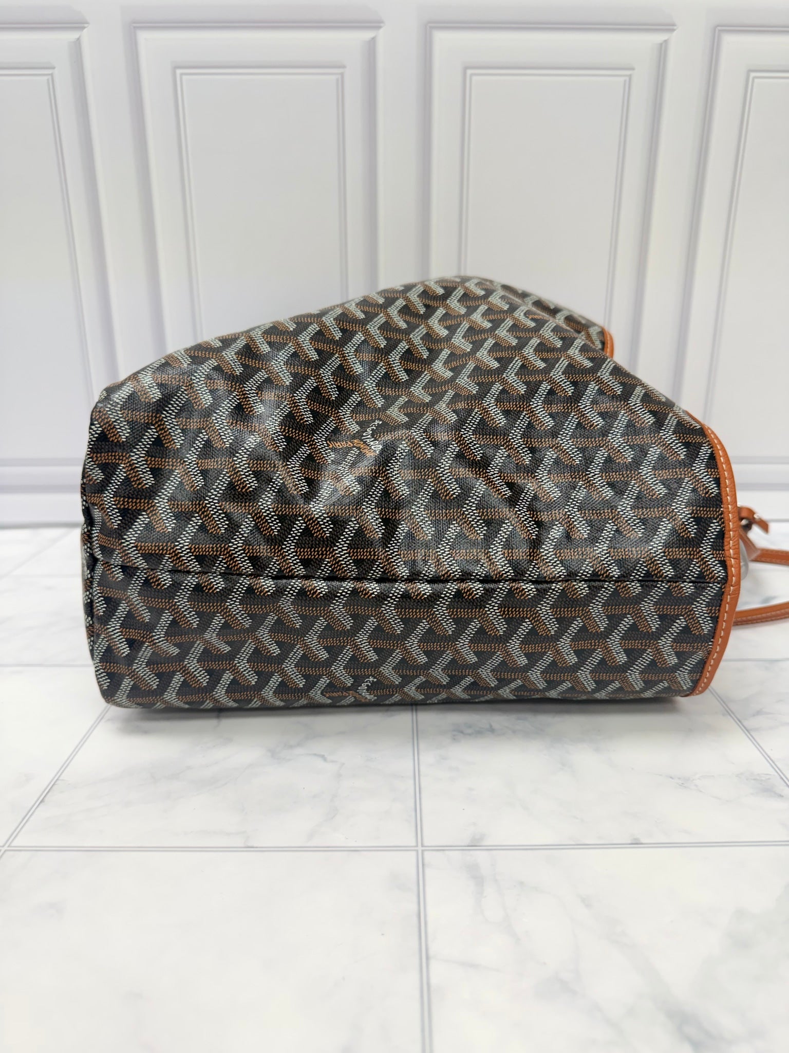 Goyard Black Goyardine Saint Louis PM Shoulder Bag