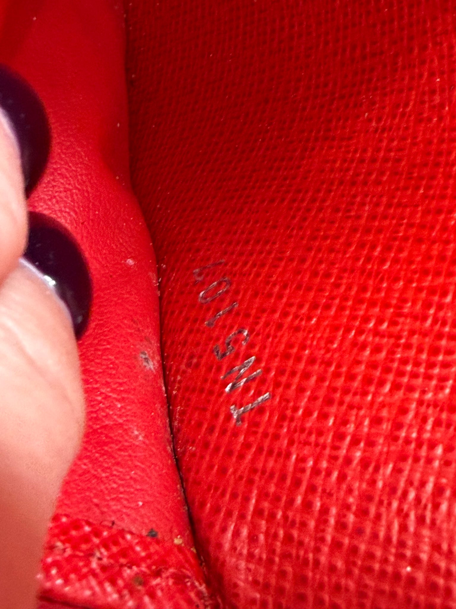 Louis Vuitton Red Epi Twist Wallet