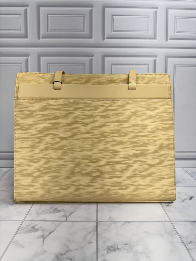Louis Vuitton Light Yellow Epi Leather Croisette Tote Bag GM
