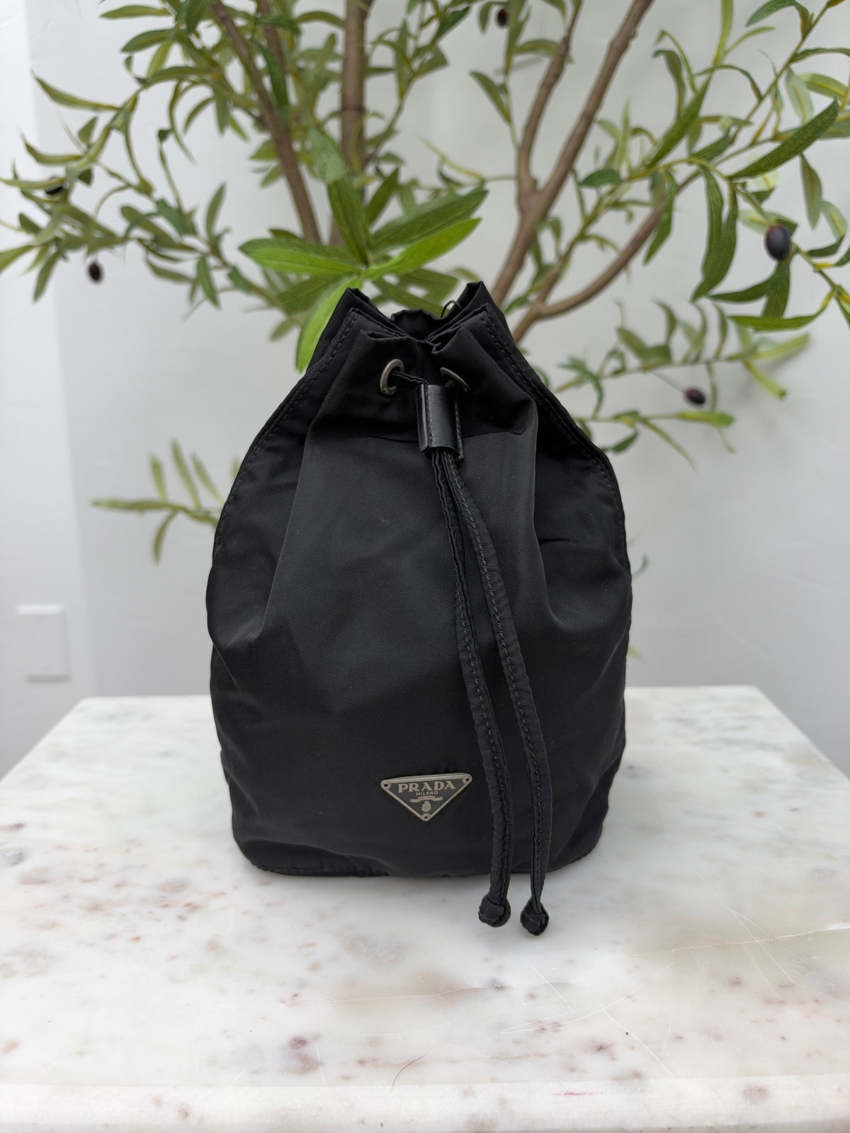 Prada Black Nylon Pouch